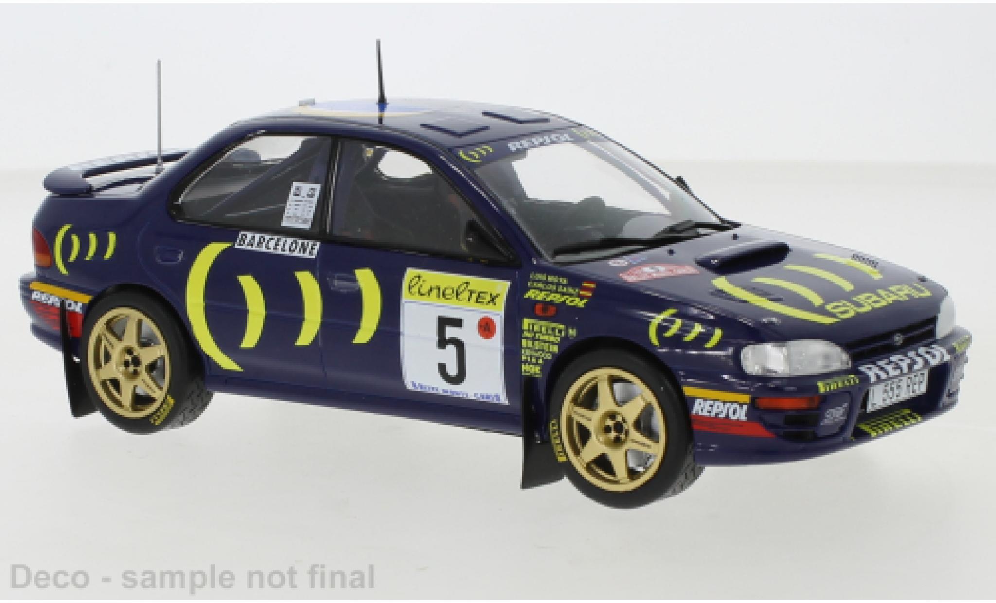 Subaru Impreza 1/24 IXO 555 No.5 Rally Team Rallye Monte-Carlo 1995 C.Sainz/L.Moya modelauto