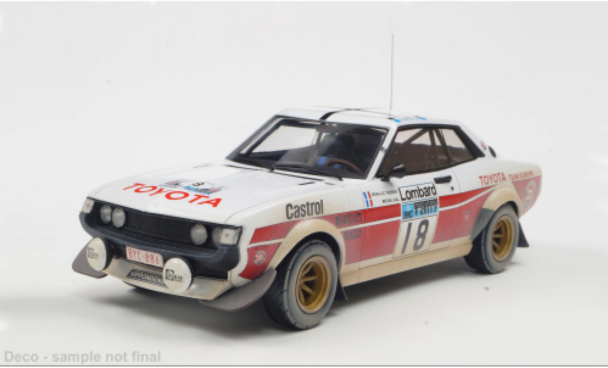 Toyota Celica 1/18 IXO 2000 GT (RA21) No.18 RAC Rally 1977 1:18 modelauto