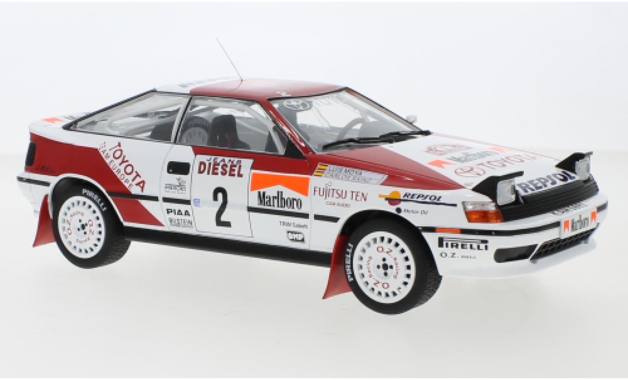 Toyota Celica 1/18 IXO GT-Four ST165 No.2 Team Europe Rallye WM Rallye San Remo 1990 C.Sainz/L.Moya modelauto