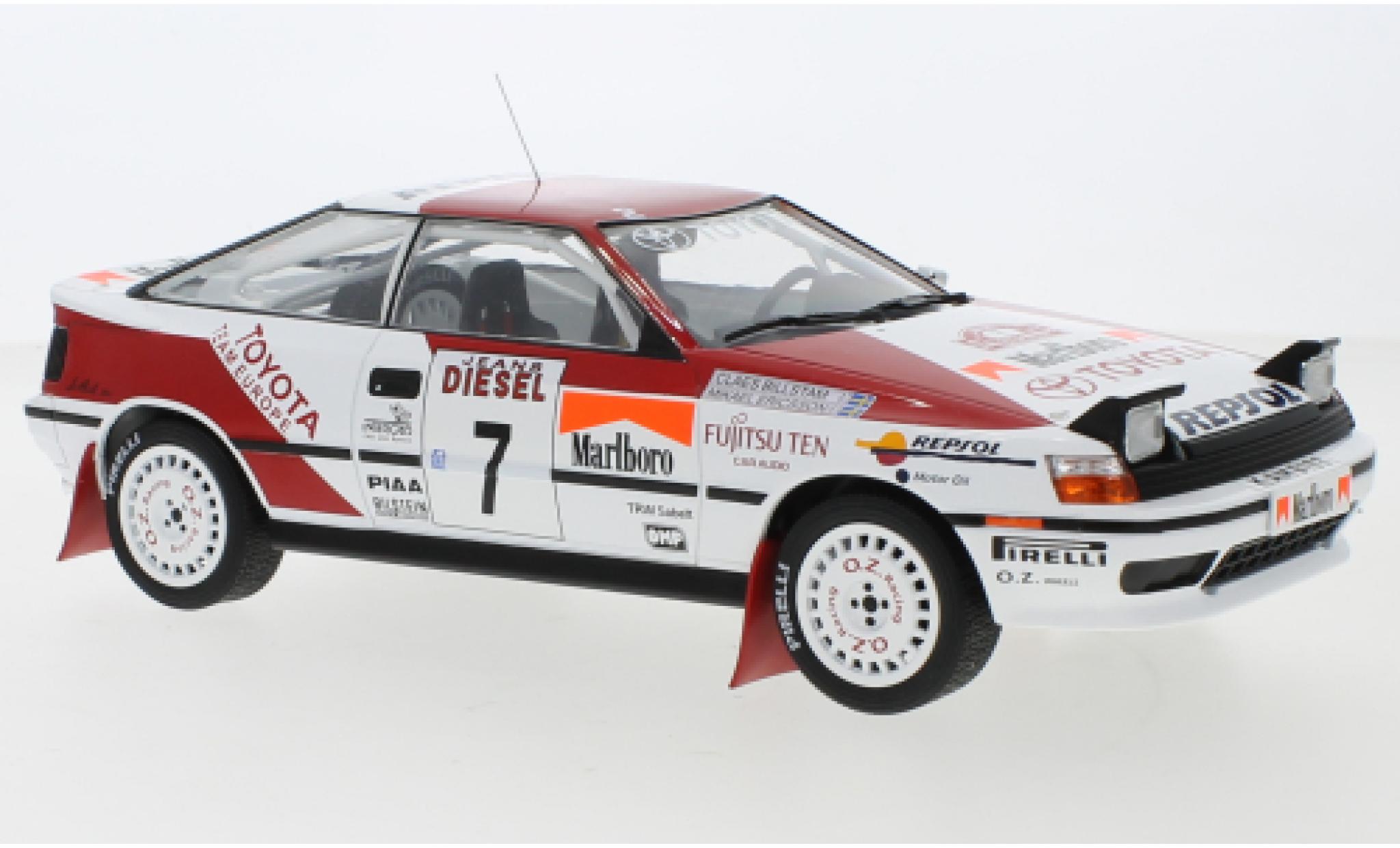 Toyota Celica 1/18 IXO GT-Four ST165 No.7 Team Europe Rallye San Remo 1990 M.Ericsson/C.Billstam modelauto