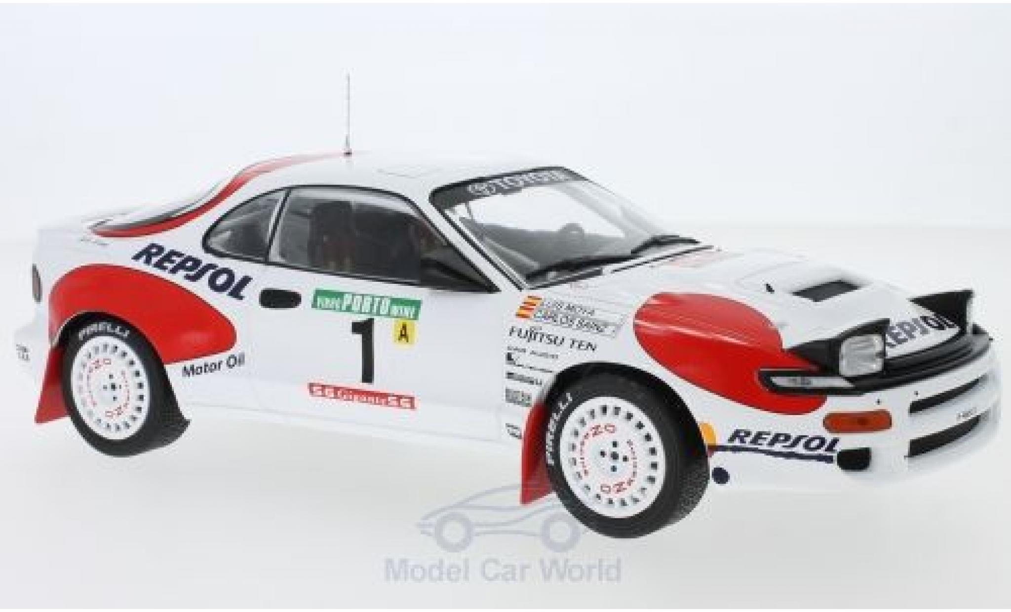 Toyota Celica 1/18 IXO GT-Four ST185 No.1 Team Europe Rallye WM Rallye Portugal 1992 C.Sainz/L.Moya modelauto