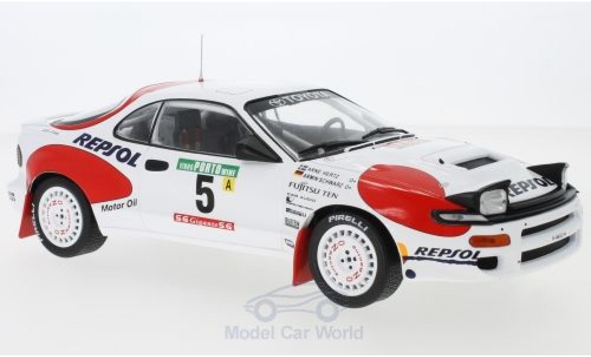 Toyota Celica 1/18 IXO GT-Four ST185 No.5 Team Europe Rallye WM Rallye Portugal 1992 A.Schwarz/A.Hertz modelauto