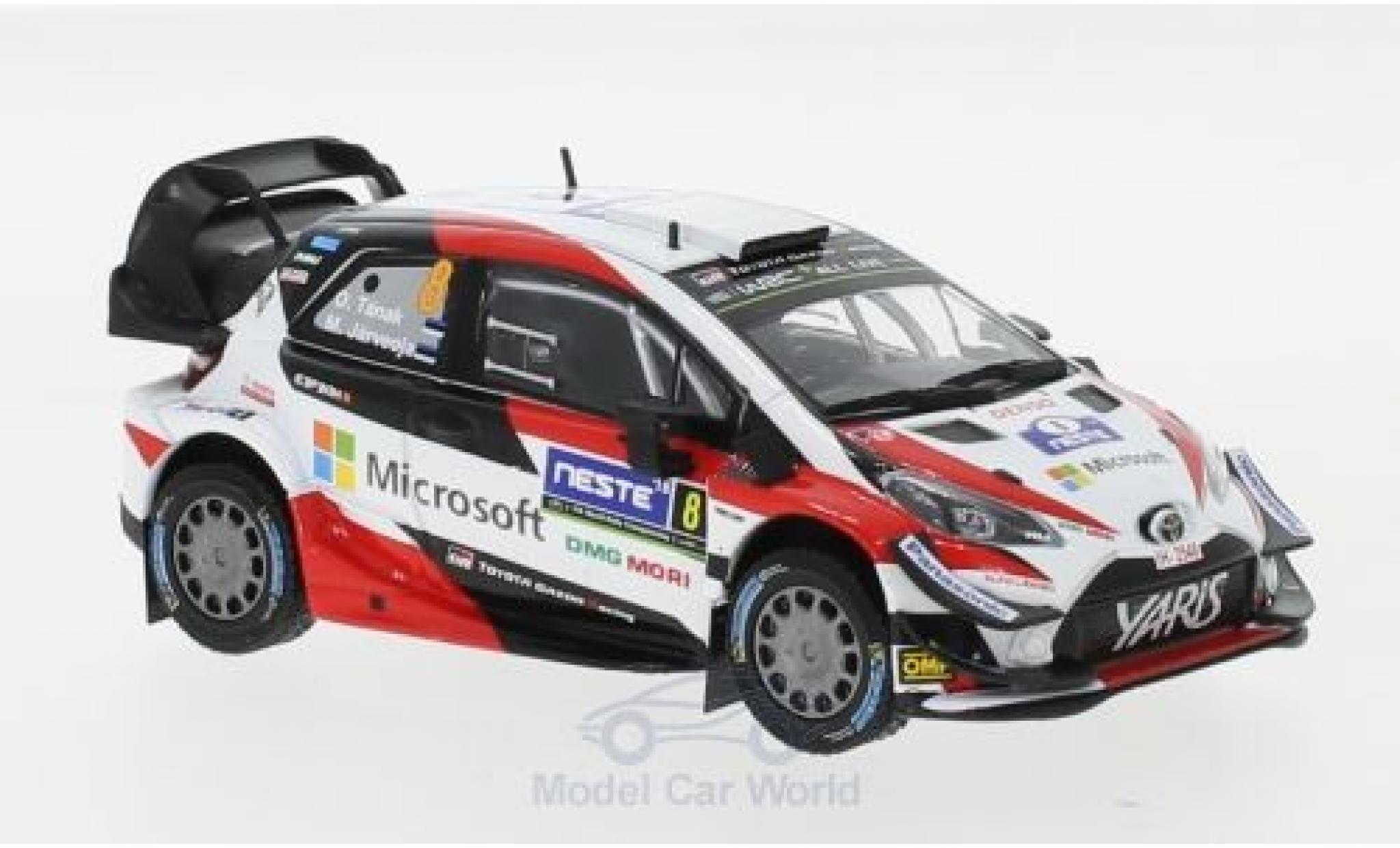 Toyota Yaris 1/43 IXO WRC No.8 Microsoft Rallye WM Rallye Finnland 2018 O.T&auml;nak/M.J&auml;rveoja modelauto