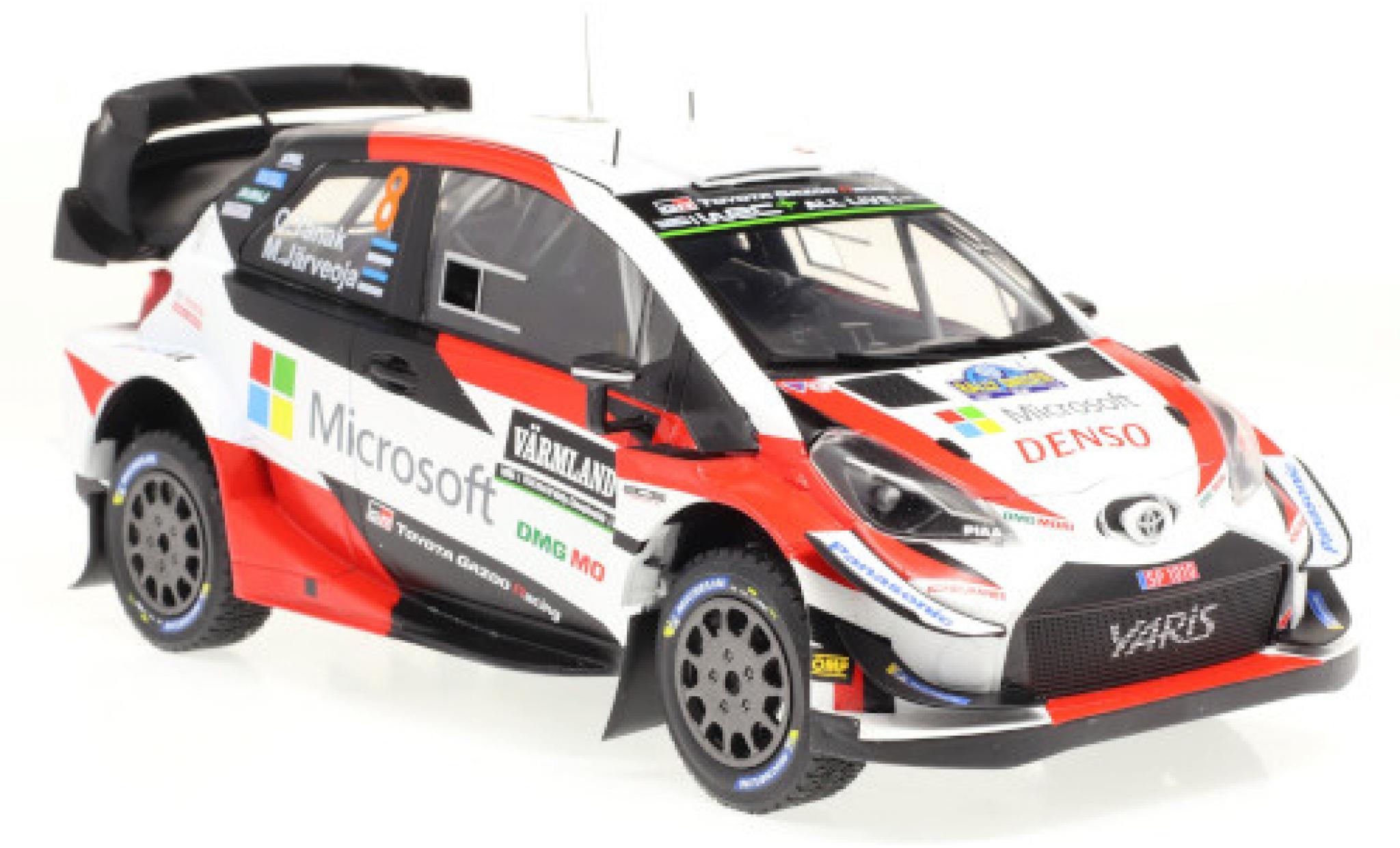 Toyota Yaris 1/18 IXO WRC No.8 Rallye Schweden 2019 O.T&auml;nak/M.Jarveoja modelauto