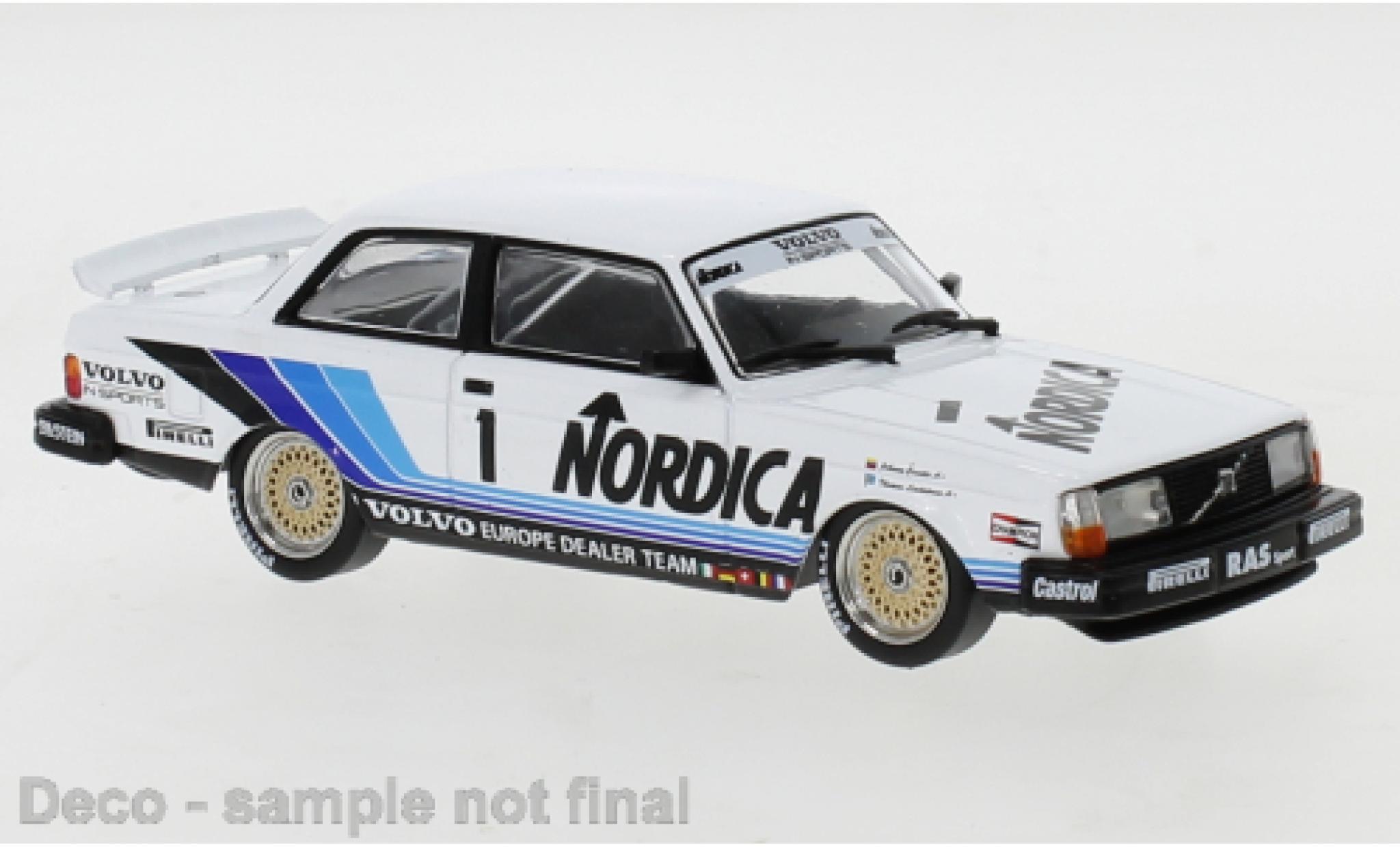Volvo 240 1/43 IXO No.1 Europe Dealer Team Nordica ETCC Br&uuml;nn 1986 J.Cecotto/A.Olofsson modelauto