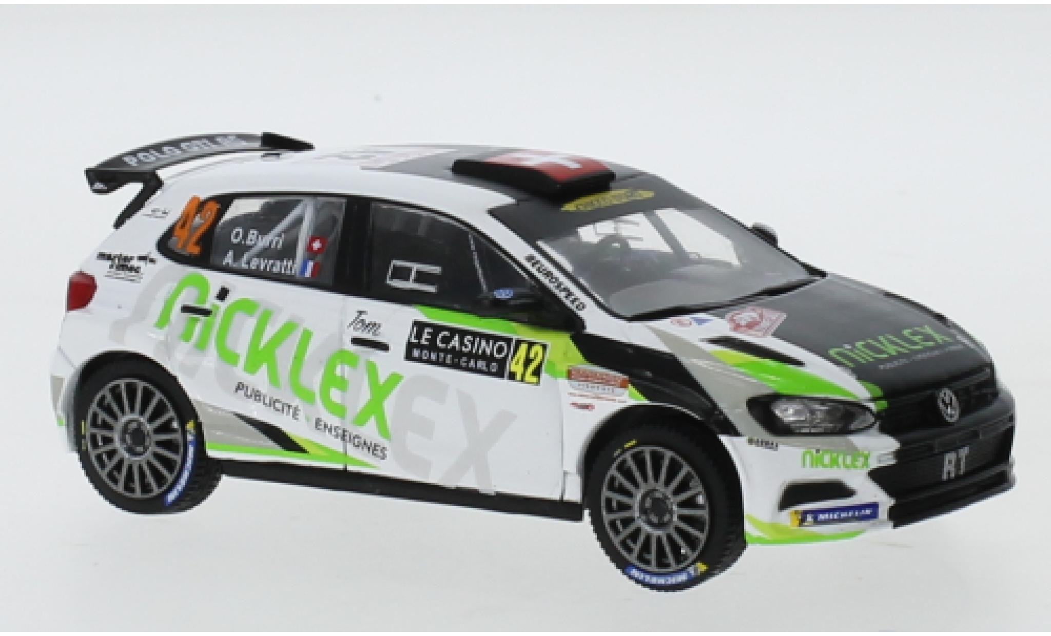 Volkswagen Polo 1/43 IXO GTI R5 No.42 Rallye WM Rallye Monte Carlo 2020 O.Burri/A.Levratti modelauto