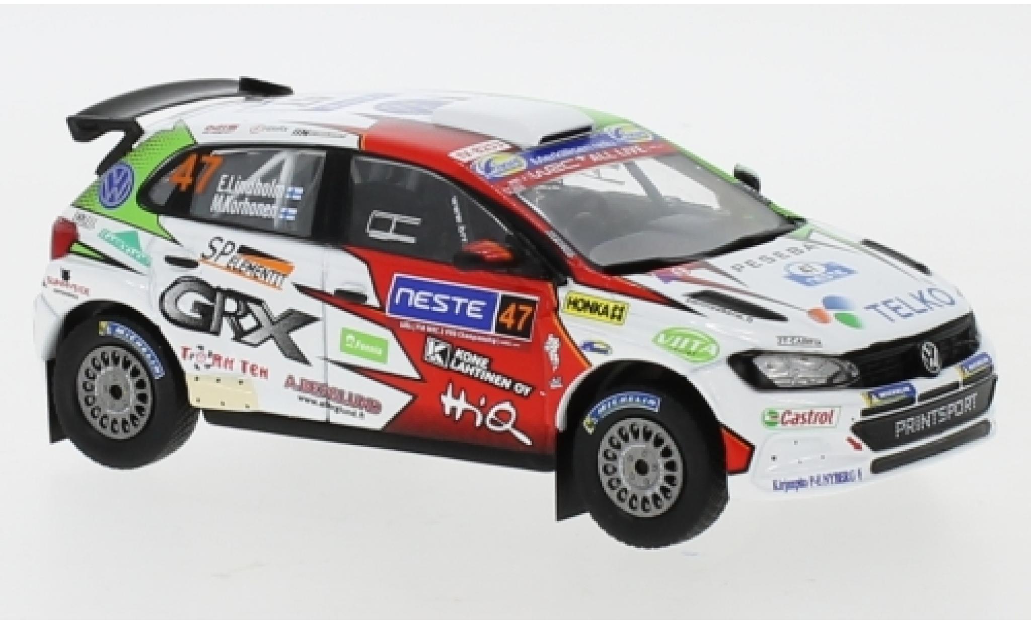 Volkswagen Polo 1/43 IXO GTI R5 No.47 Rallye WM Rallye Finnland 2019 E.Lindholm/M.Korhonen modelauto