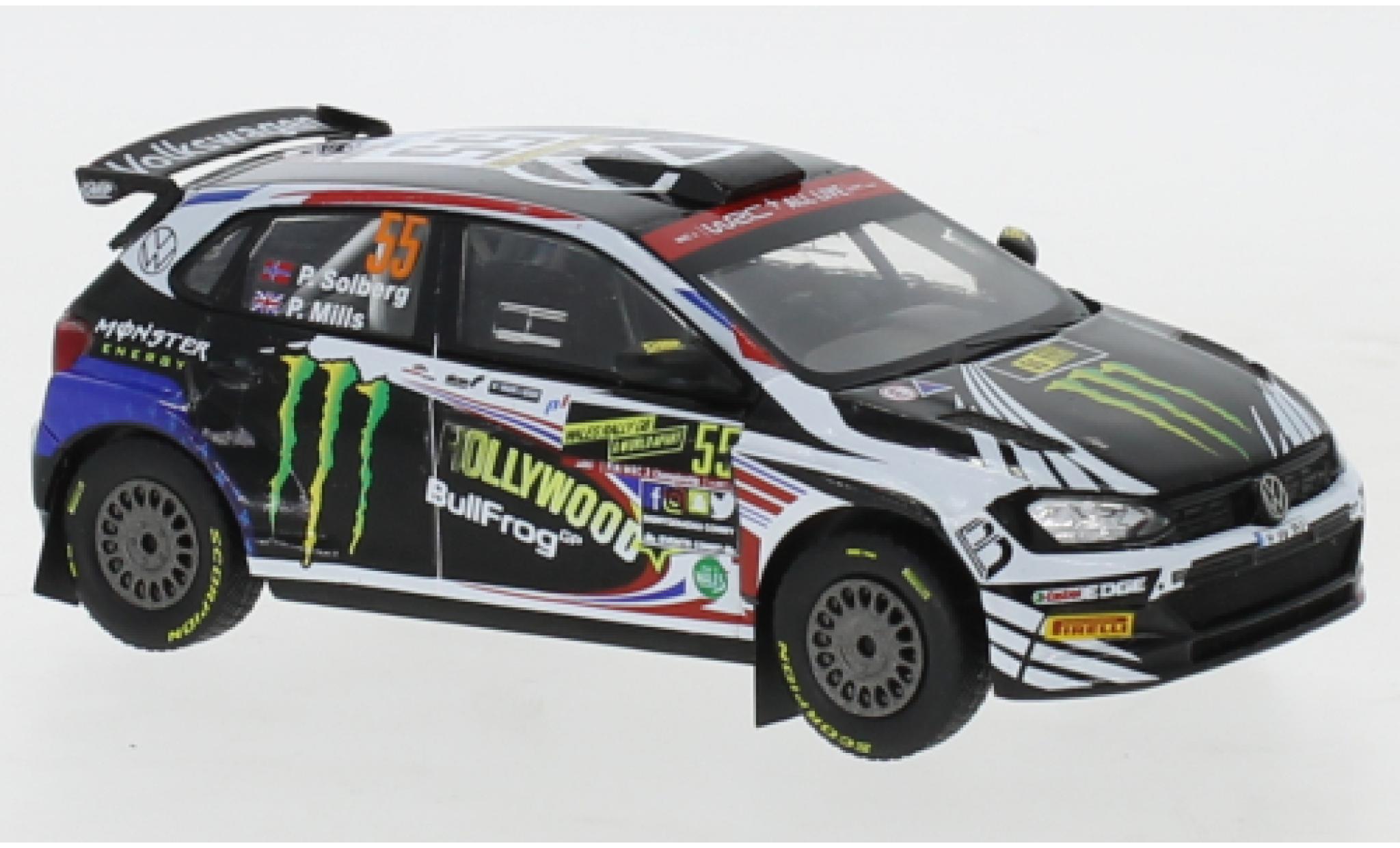 Volkswagen Polo 1/43 IXO GTI R5 No.55 Rallye Wales 2019 P.Solberg/P.Mills modelauto