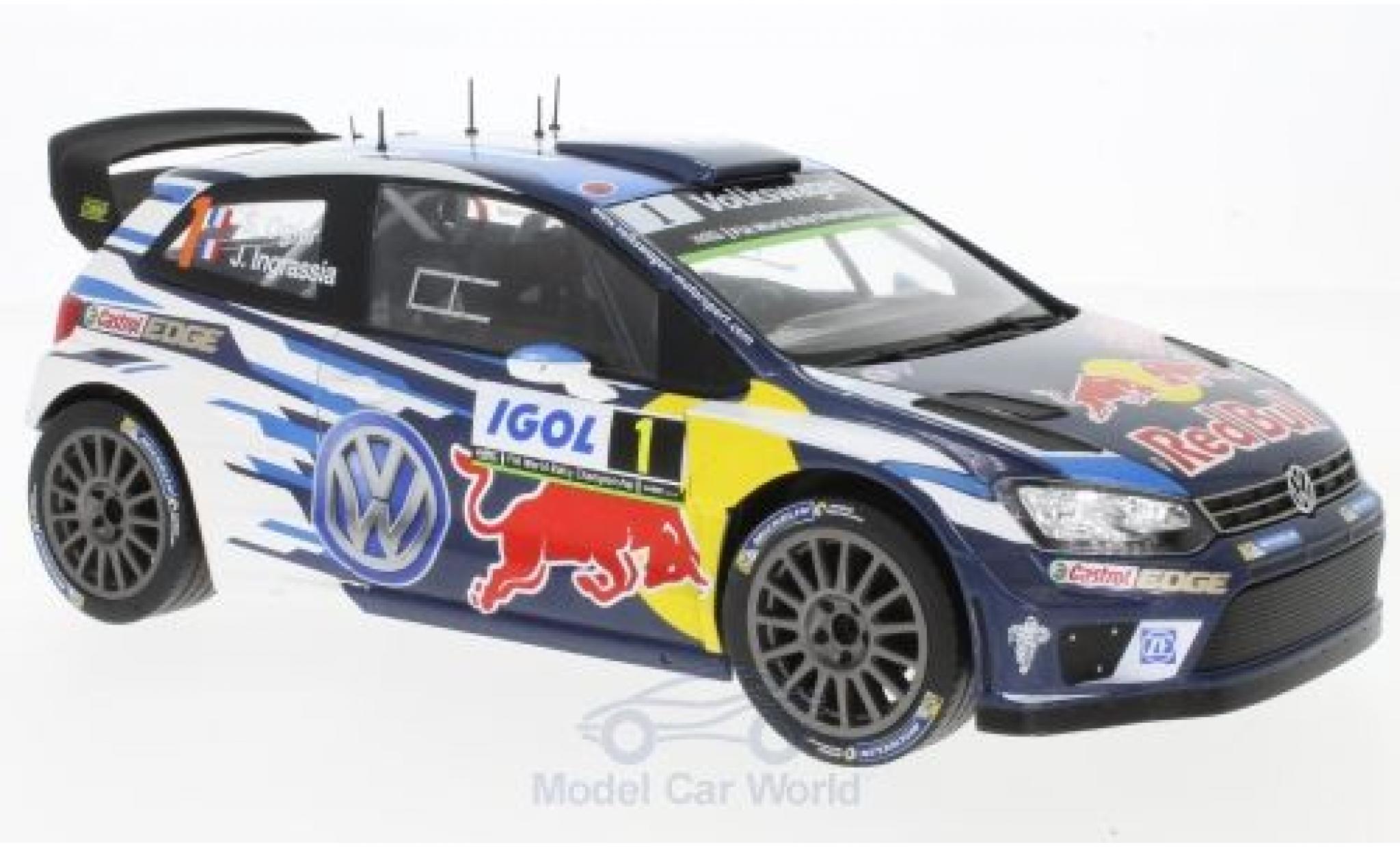 Volkswagen Polo 1/18 IXO R WRC No.1 Motorsport Red Bull Rallye WM Tour de Corse 2016 S.Ogier/J.Ingrassia modelauto