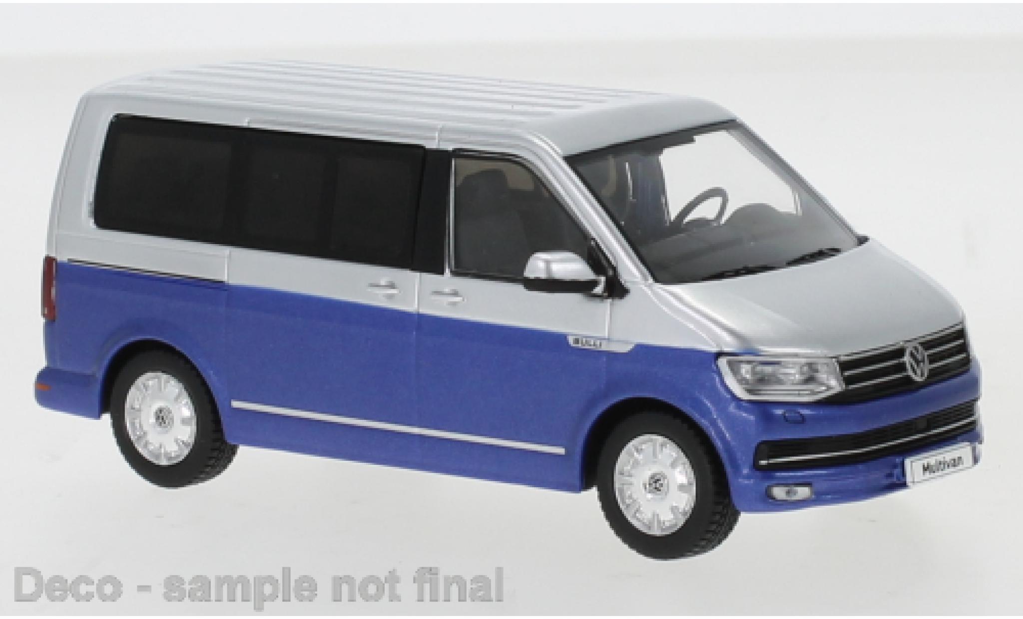 Volkswagen T6 1/43 IXO Multivan grijs/blauw 2017 modelauto
