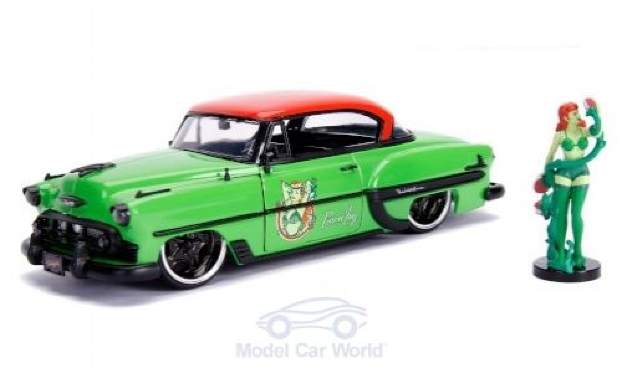 Chevrolet Bel Air 1/24 Jada Toys Hardtop Poison Ivy 1953 mit Figur DC Comics Bombss modelauto