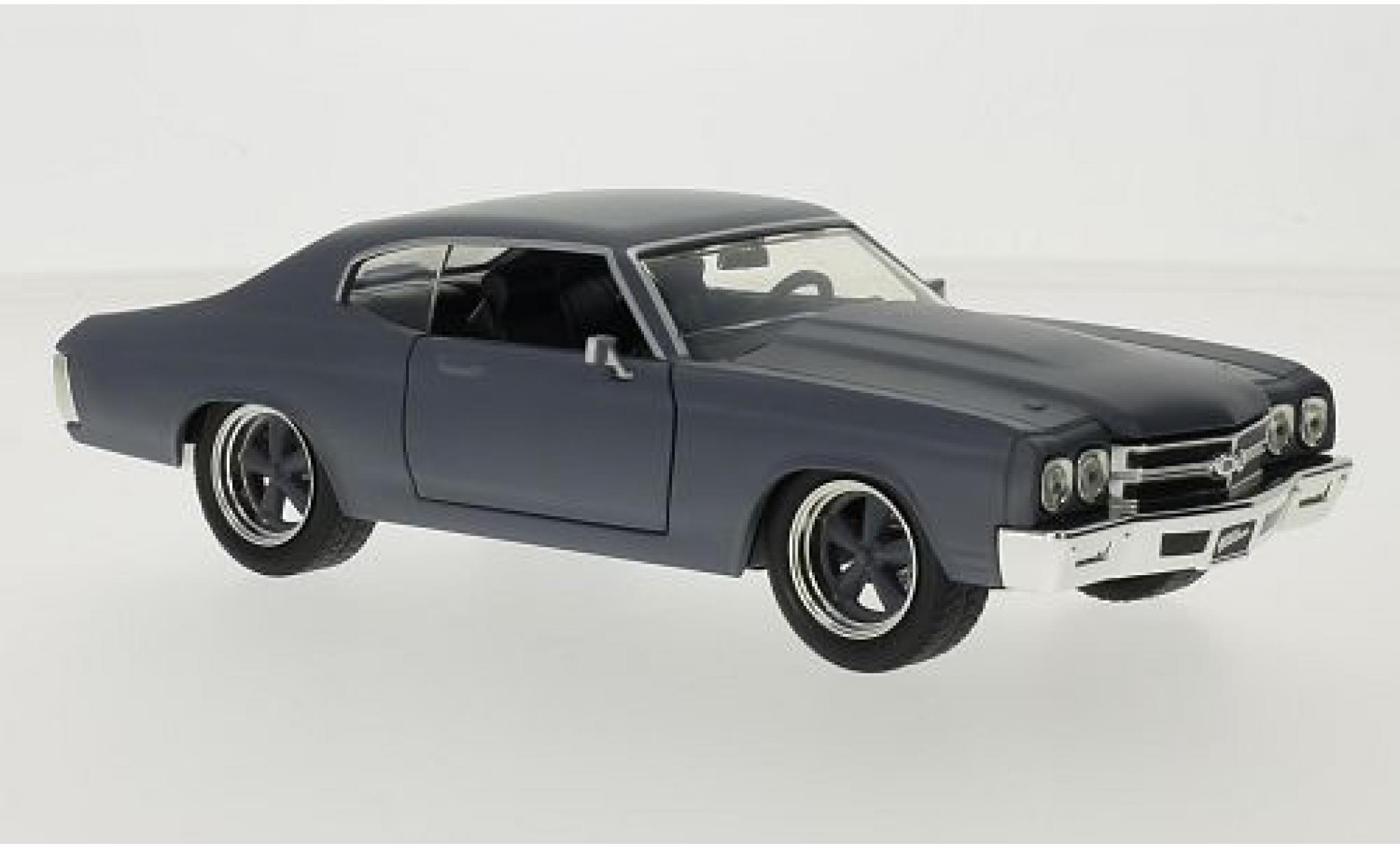 Chevrolet Chevelle 1/24 Jada Toys SS matt-grijs Fast & Furious 1970 Doms modelauto