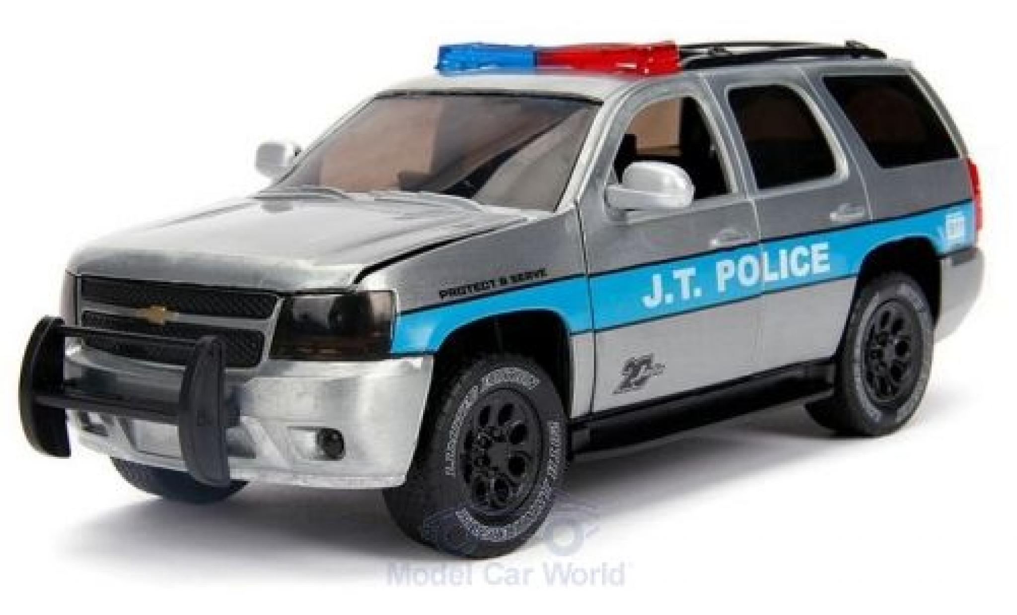 Chevrolet Tahoe 1/24 Jada Toys grijs/blauw J.T.Politie 2010 modelauto
