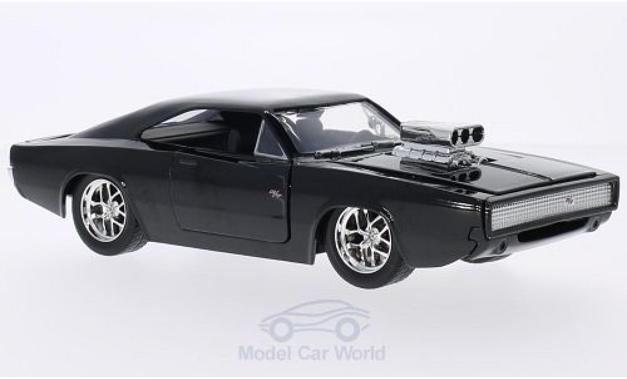 Dodge Charger 1/24 Jada Toys R/T zwart Furious 7 1970 Tuning modelauto