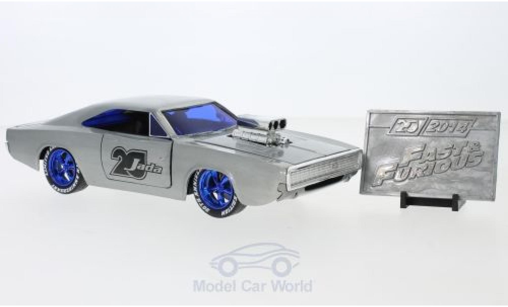Dodge Charger 1/24 Jada Toys R/T grijs 1970 modelauto