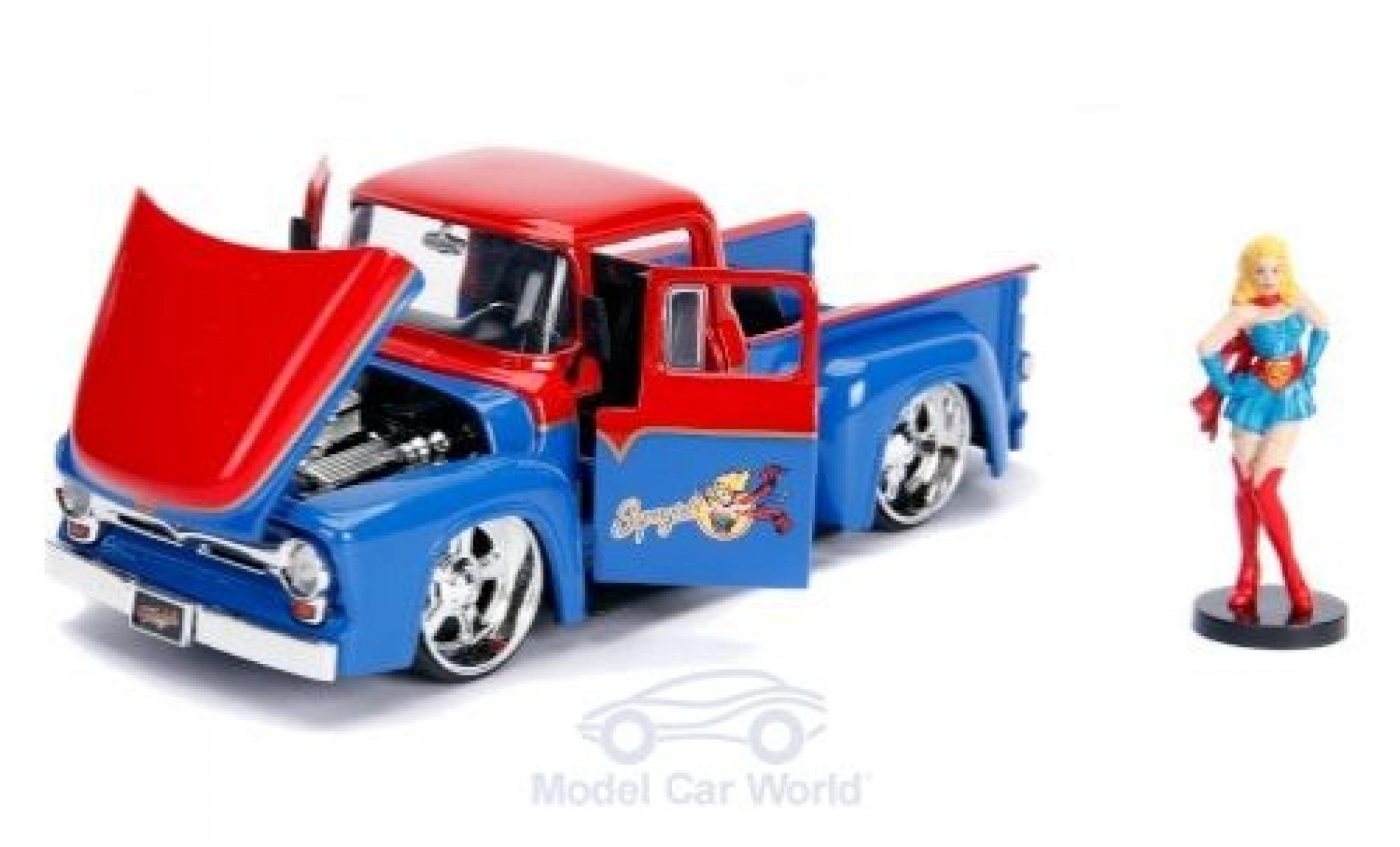 Ford F-1 1/24 Jada Toys 00 Supergirl 1956 mit Figur DC Comics Bombss modelauto