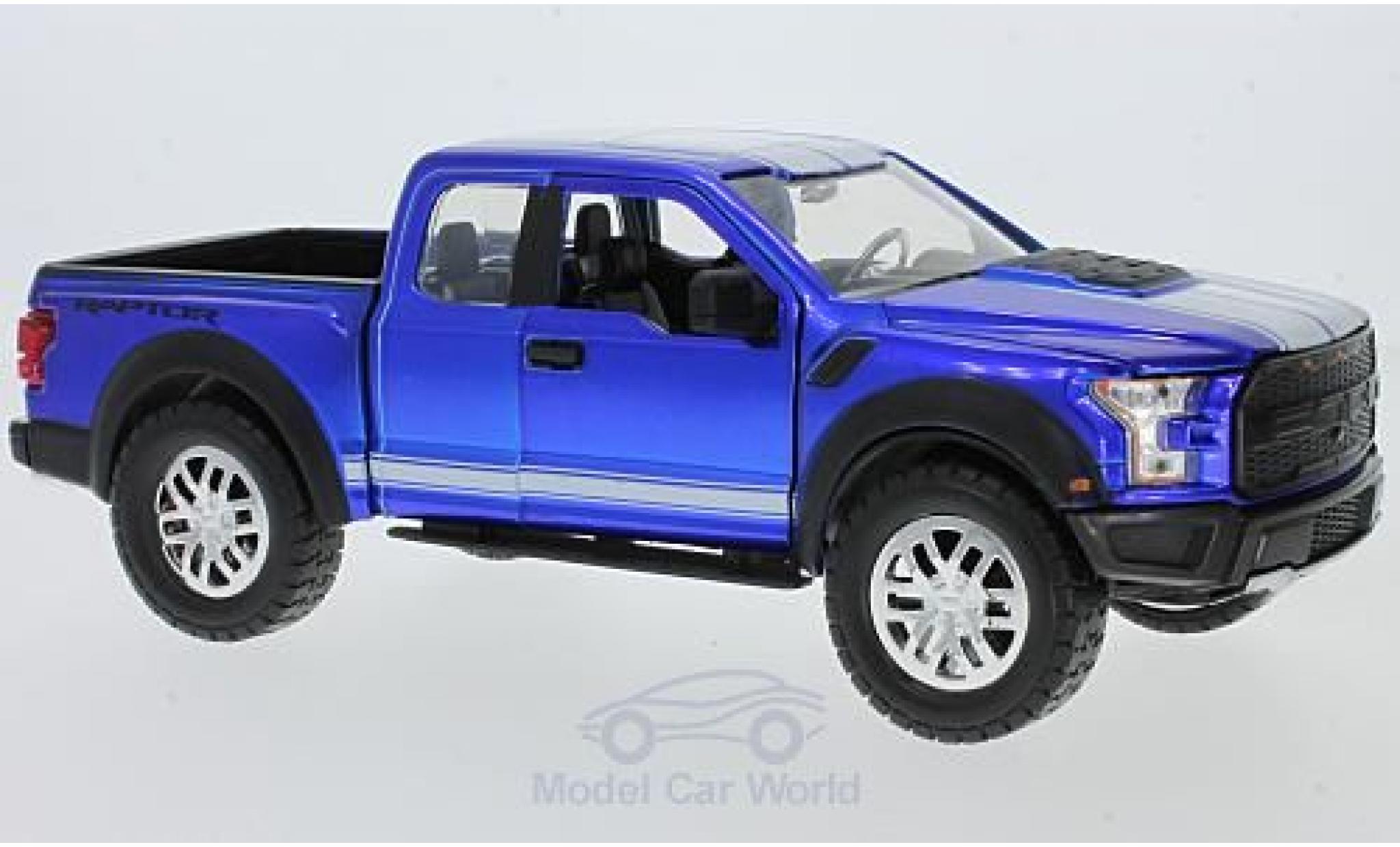 Ford F-1 1/24 Jada Toys 50 metallic blauw/wit 2017 mit Tuningr&auml;dern modelauto