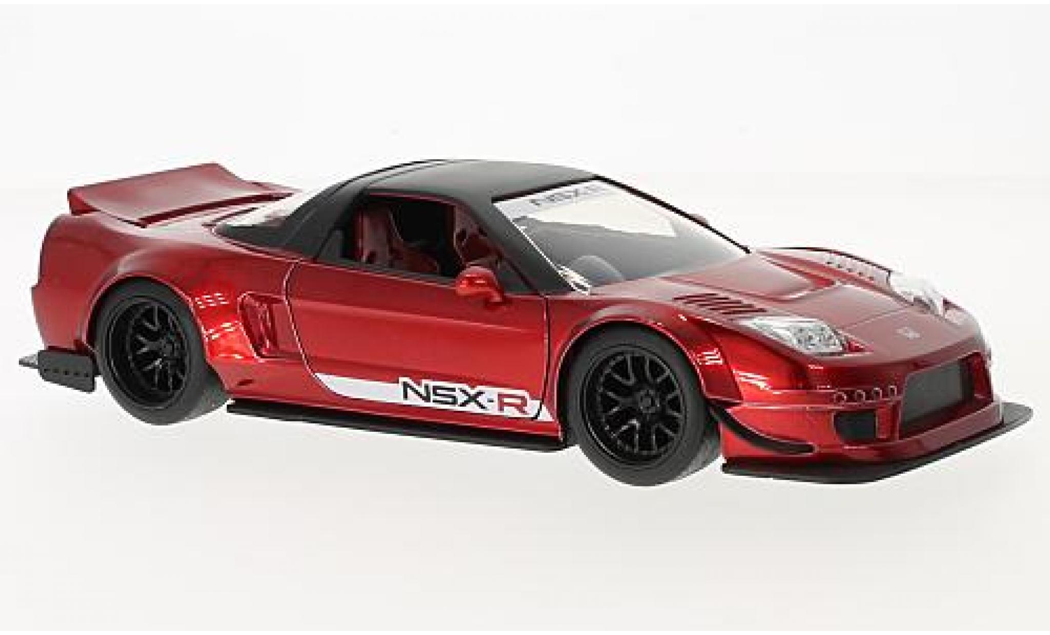 Honda NSX 1/24 Jada Toys Type-R metallic rood/zwart RHD 2002 Japan Spec - Widebody modelauto