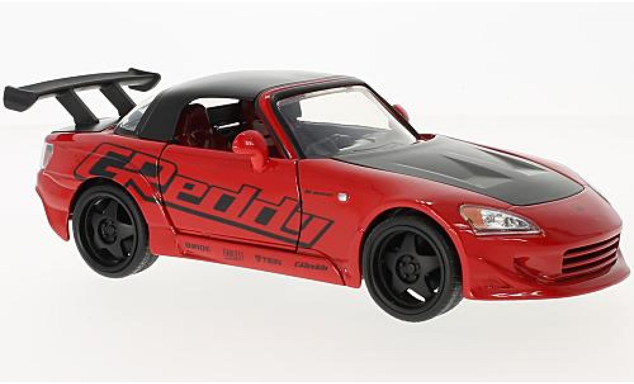 Honda S2000 1/24 Jada Toys rood/zwart 2001 modelauto