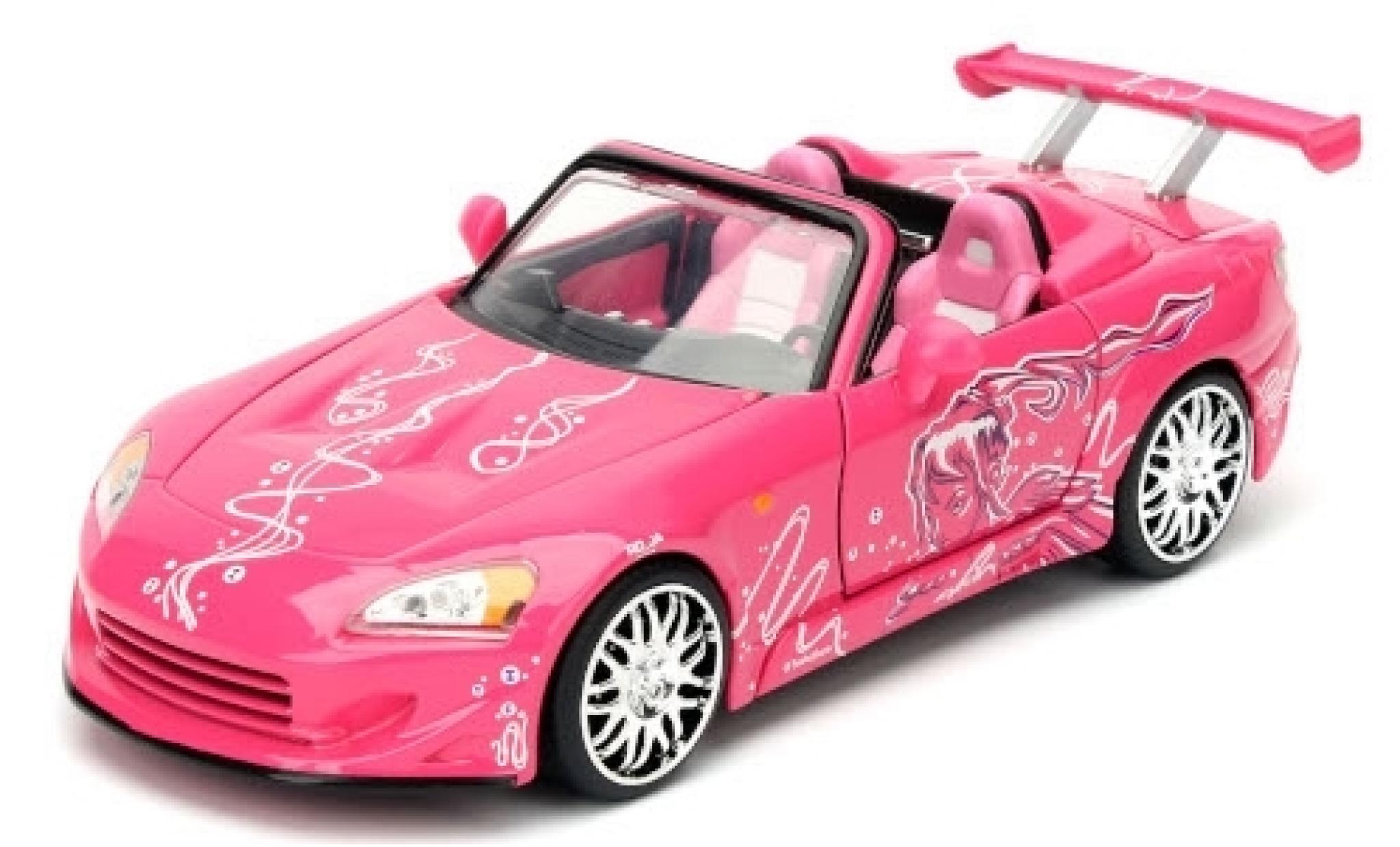 Honda S2000 1/24 Jada Toys Tuning roze/Dekor Fast & Furious modelauto