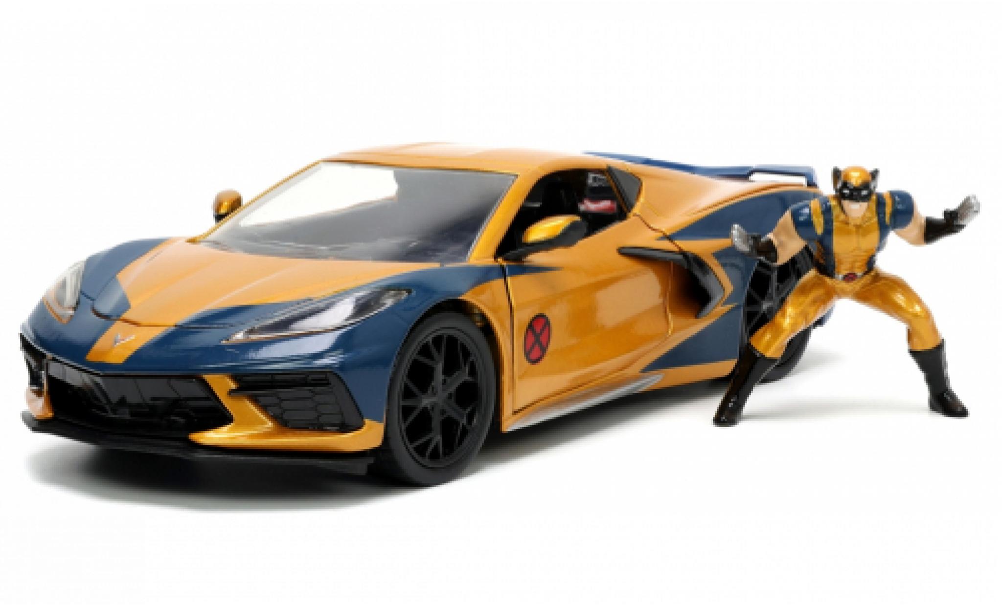 Chevrolet Corvette 1/24 Jada Toys (C8) Stingray Marvel Avengers - X-Men Wolverin 2020 modelauto
