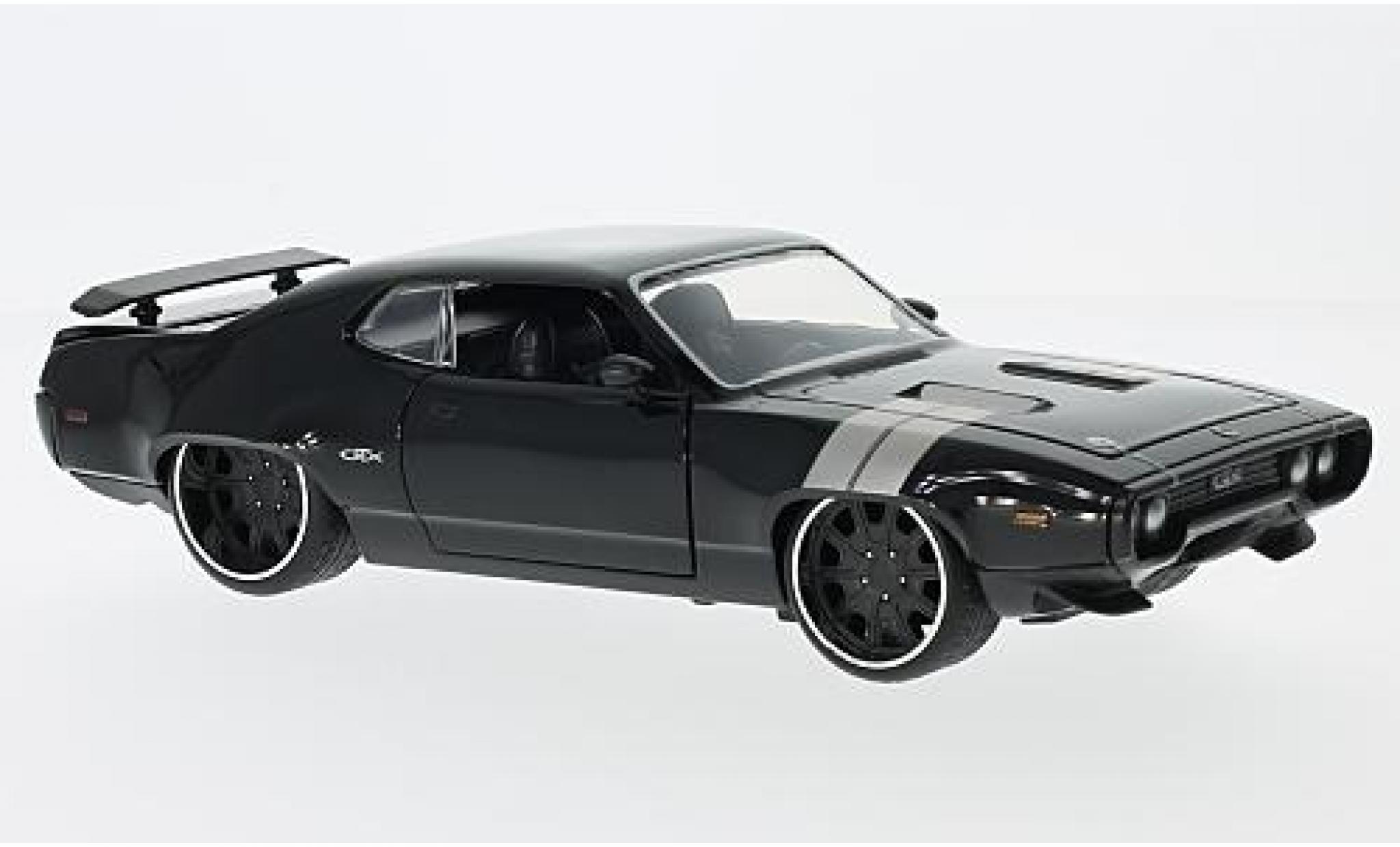 Plymouth GTX 1/24 Jada Toys Tuning zwart Fast & Furious sans Vitrine modelauto