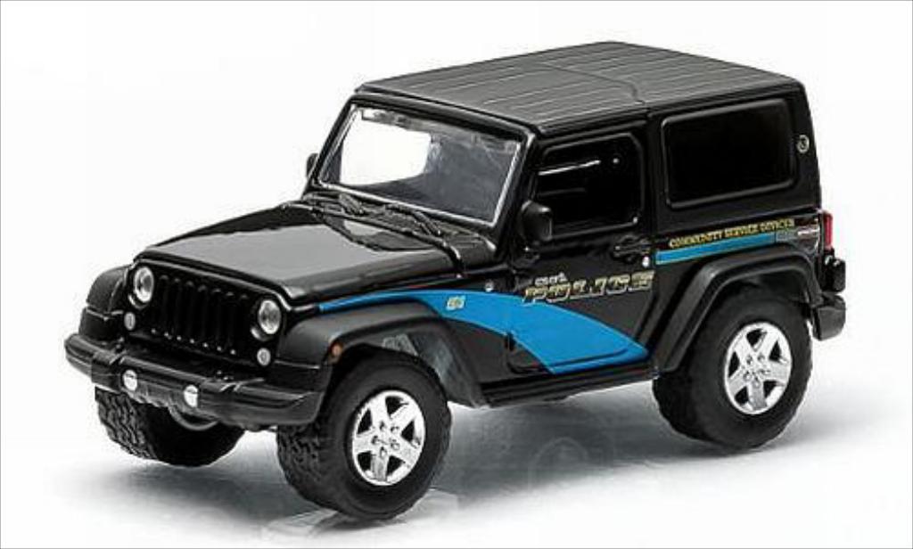Jeep Wrangler 1/64 Greenlight Geneva Politie 2012 modelauto