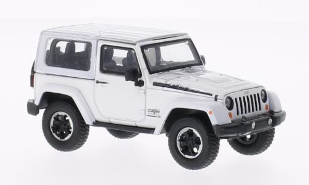 Jeep Wrangler 1/43 Greenlight Polar Edition wit 2014 modelauto