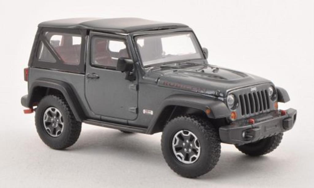 Jeep Wrangler 1/43 Greenlight Rubicon 10th Anniversary grijs 2013 modelauto