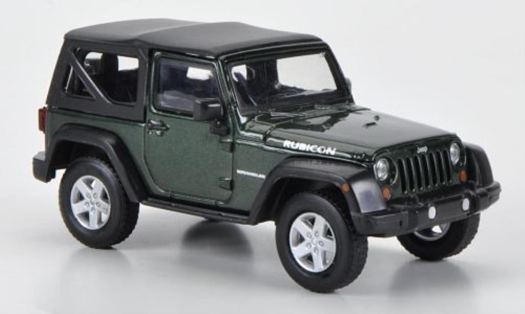 Jeep Wrangler 1/43 Greenlight Rubicon Softtop grun 2012 modelauto