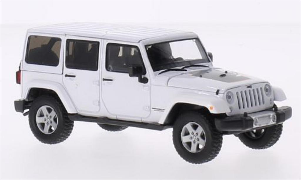 Jeep Wrangler 1/43 Greenlight Unlimited wit 2011 modelauto