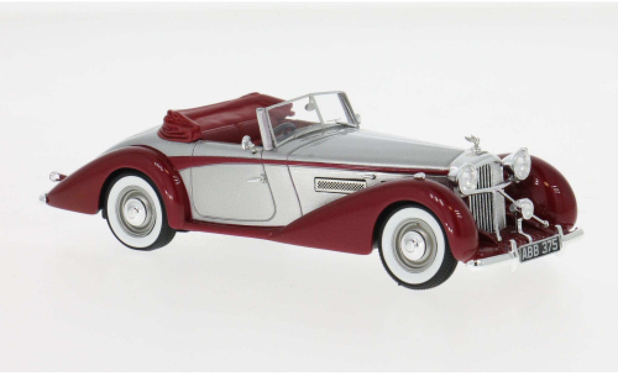 Bentley Mark 6 1/43 Kess Mark VI 6 3/4 Liter Drophead ch B122DA rood/grijs 1949 1:43 modelauto