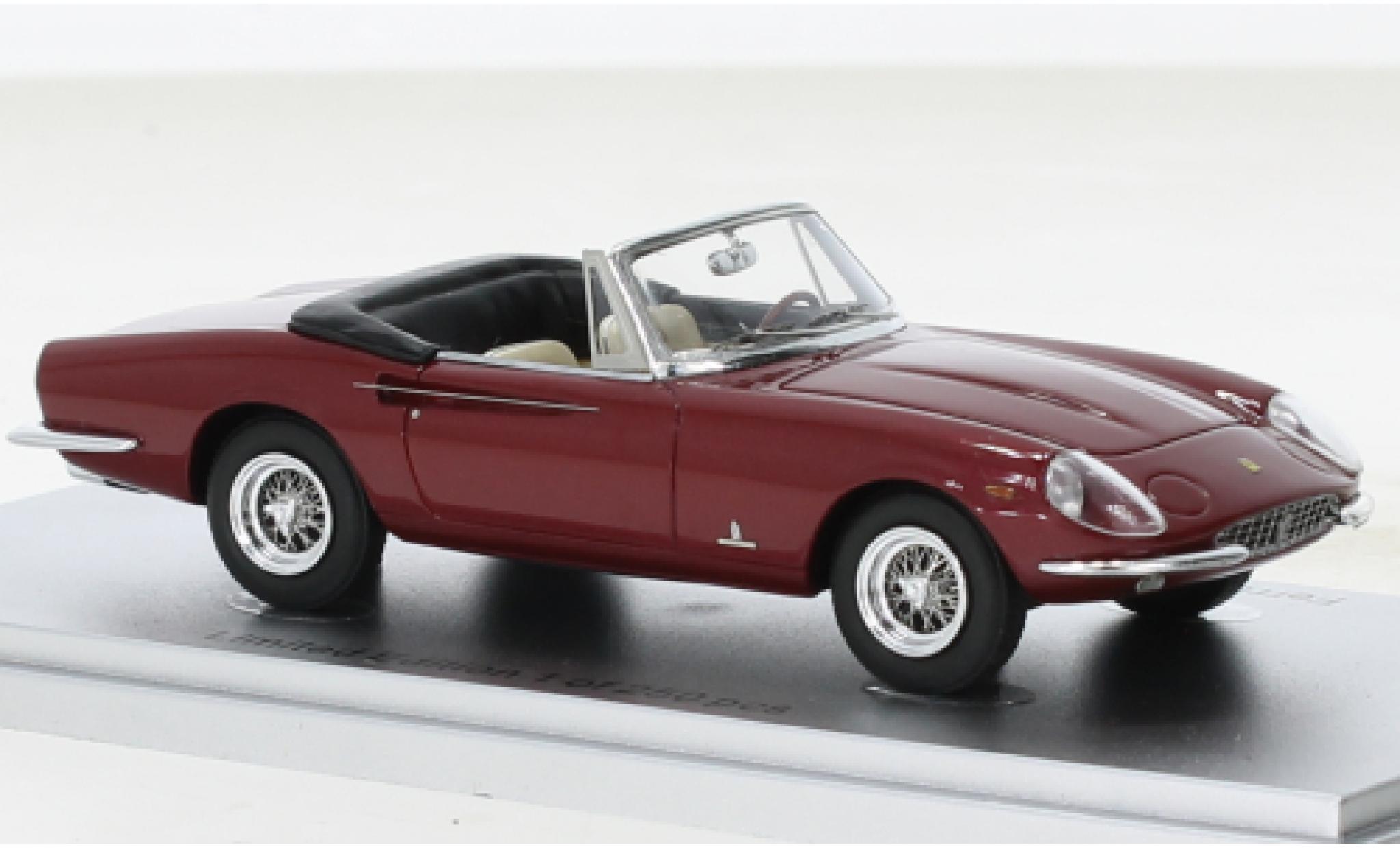 Ferrari 365 1/43 Kess California Spyder metallic rood fonc&eacute; 1966 modelauto