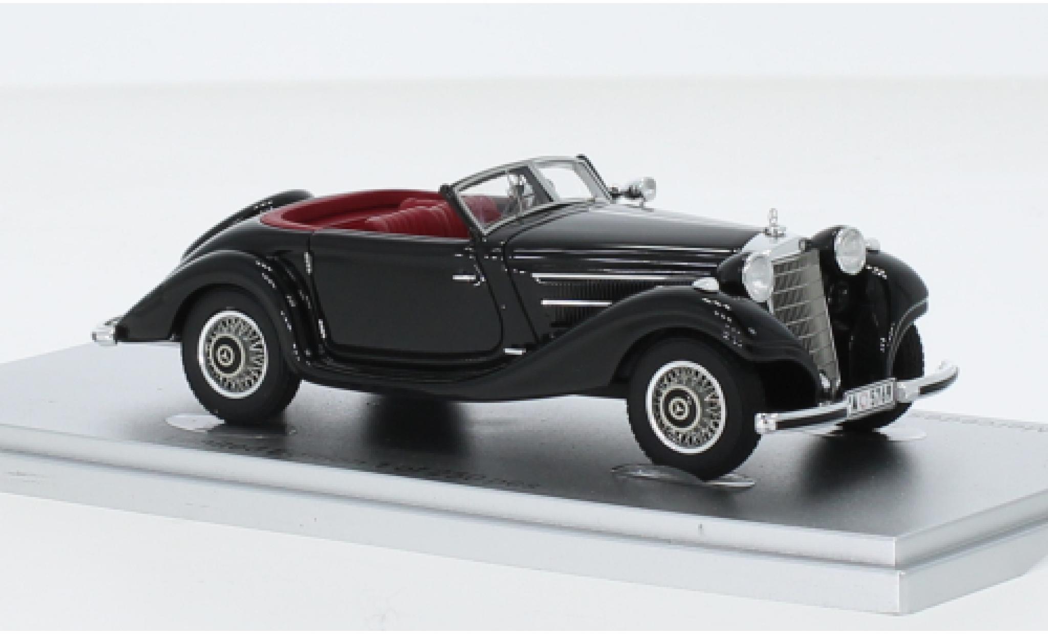 Mercedes 320 1/43 Kess N (W142) Combination Coupe zwart 1938 modelauto