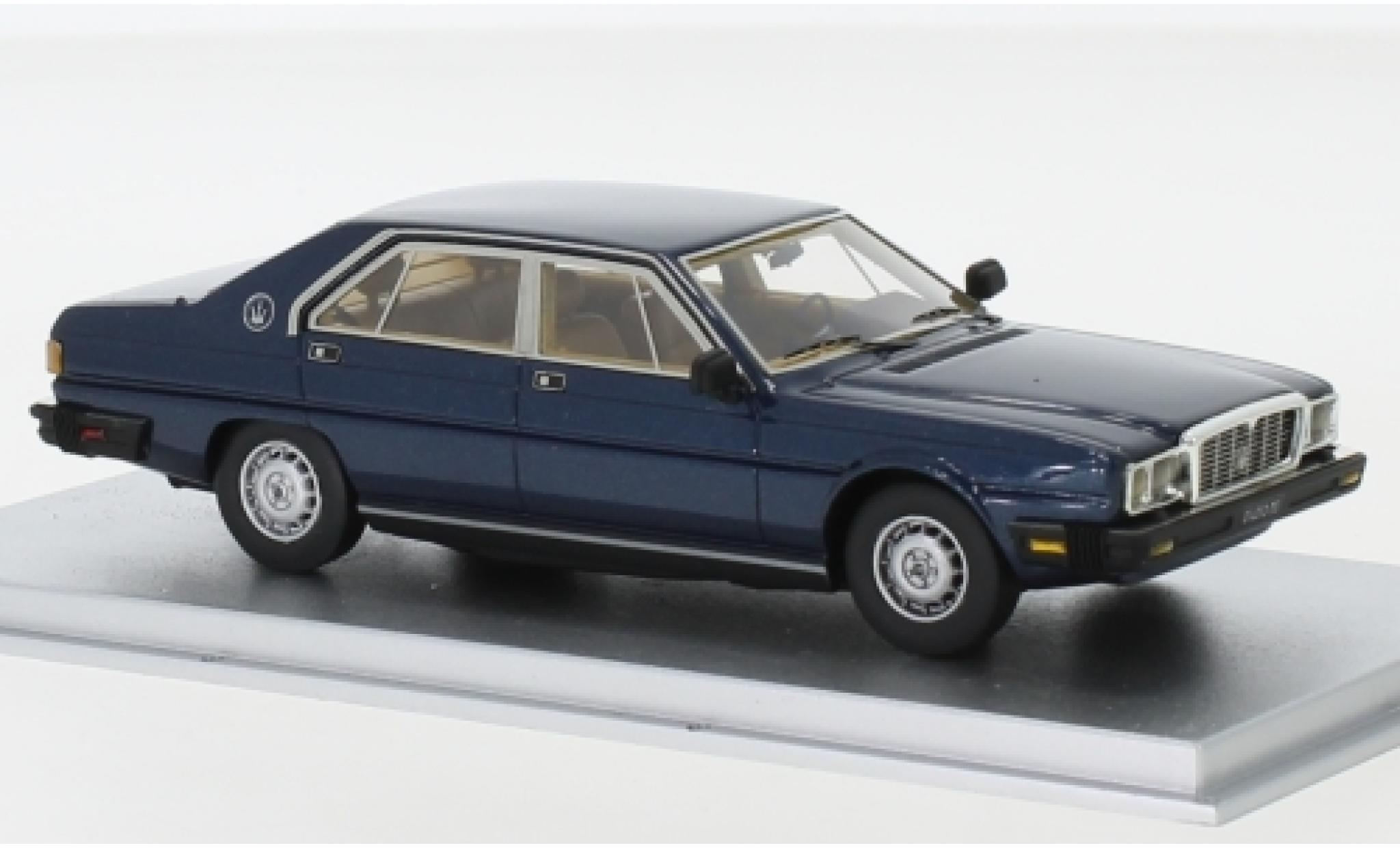 Maserati Quattroporte 1/43 Kess III 4.9 metallic blauw 1983 modelauto