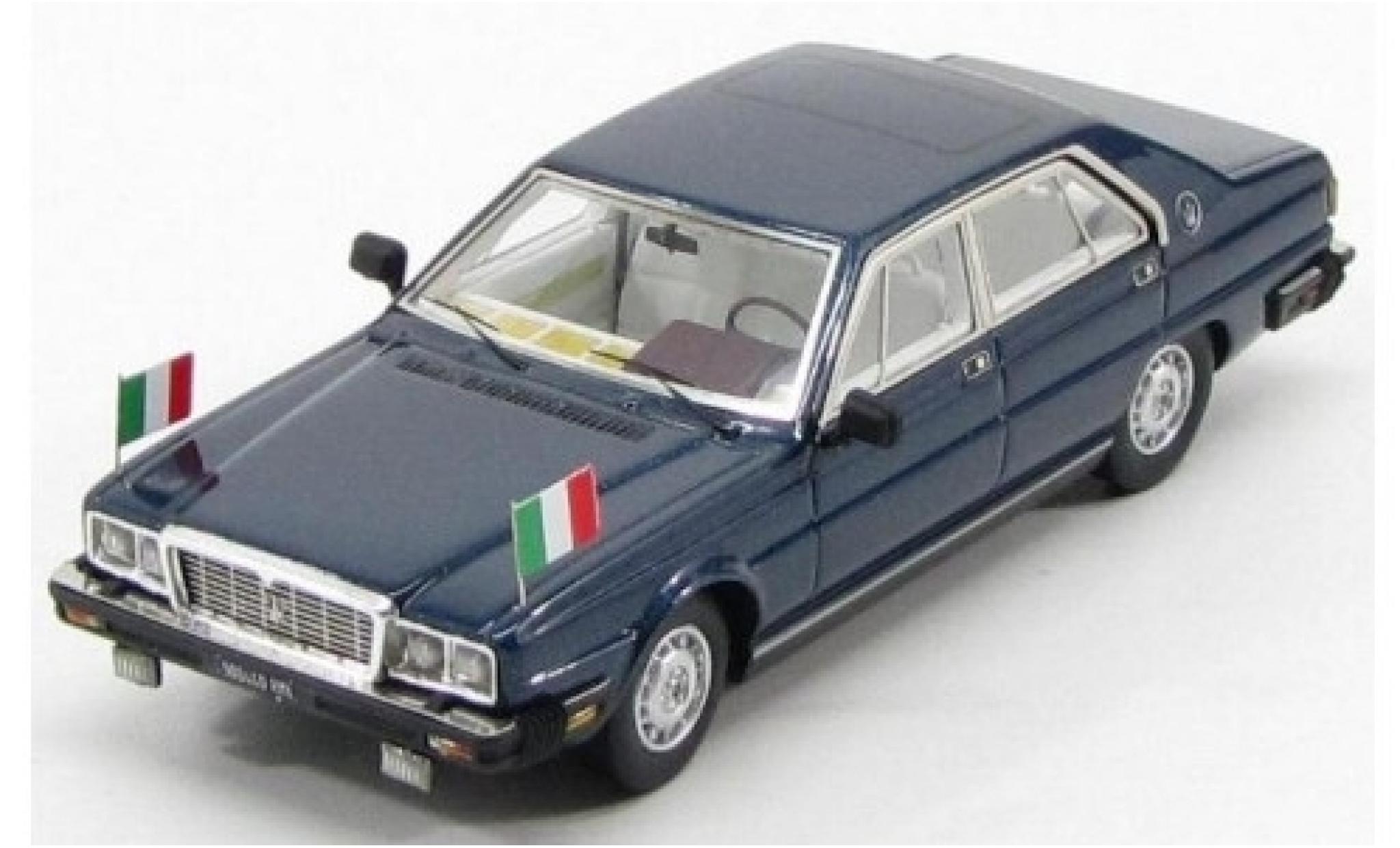 Maserati Quattroporte 1/43 Kess III 4.9 Presidential metallic blauw 1983 Pertini modelauto