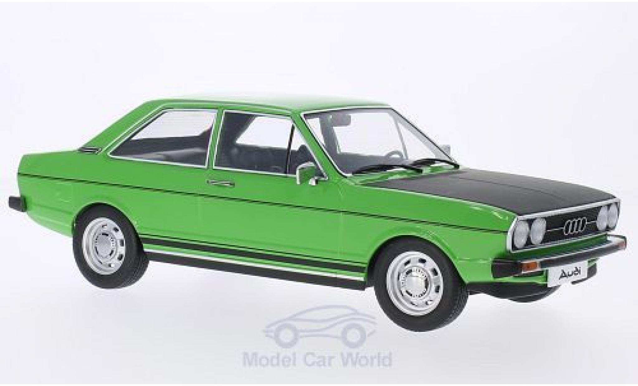 Audi 80 1/18 KK Scale GTE groen/matt-zwart 1975 T&uuml;ren und Hauben sind nicht zu &ouml;ffnen modelauto