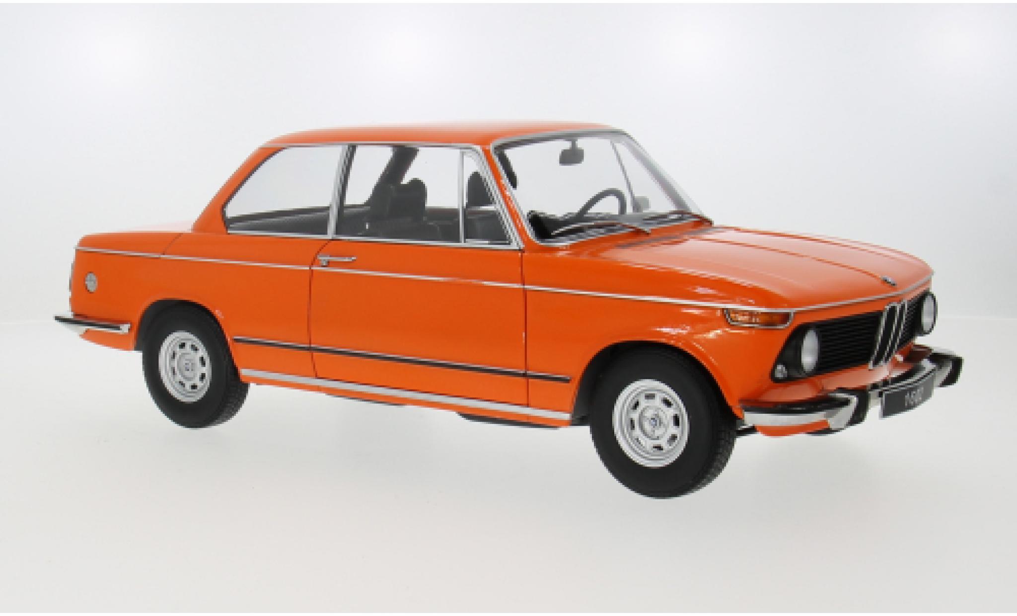 Bmw 1602 1/12 KK Scale oranje 1974 1:12 modelauto