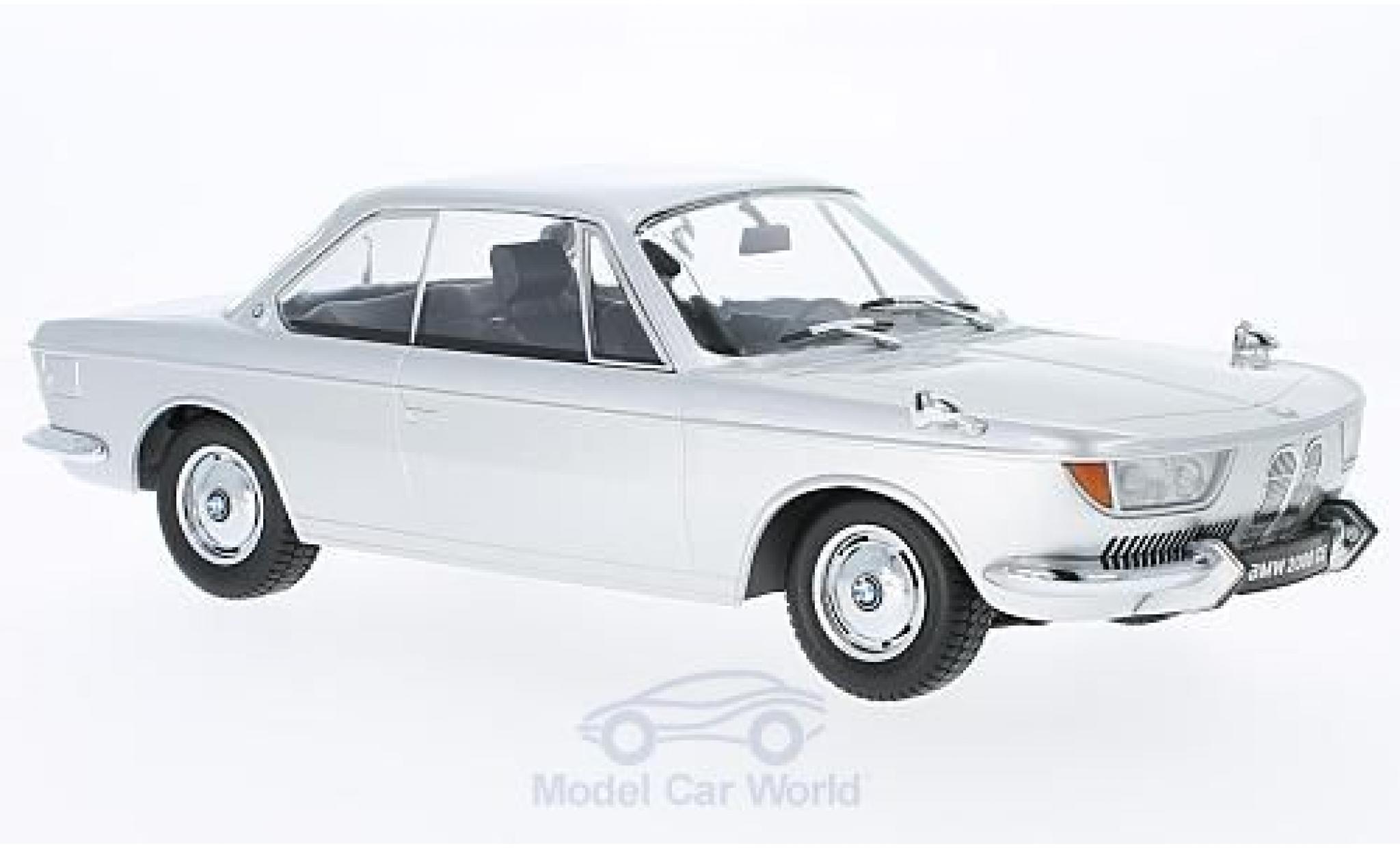 Bmw 2000 CS 1/18 KK Scale CS grijs 1965 modelauto