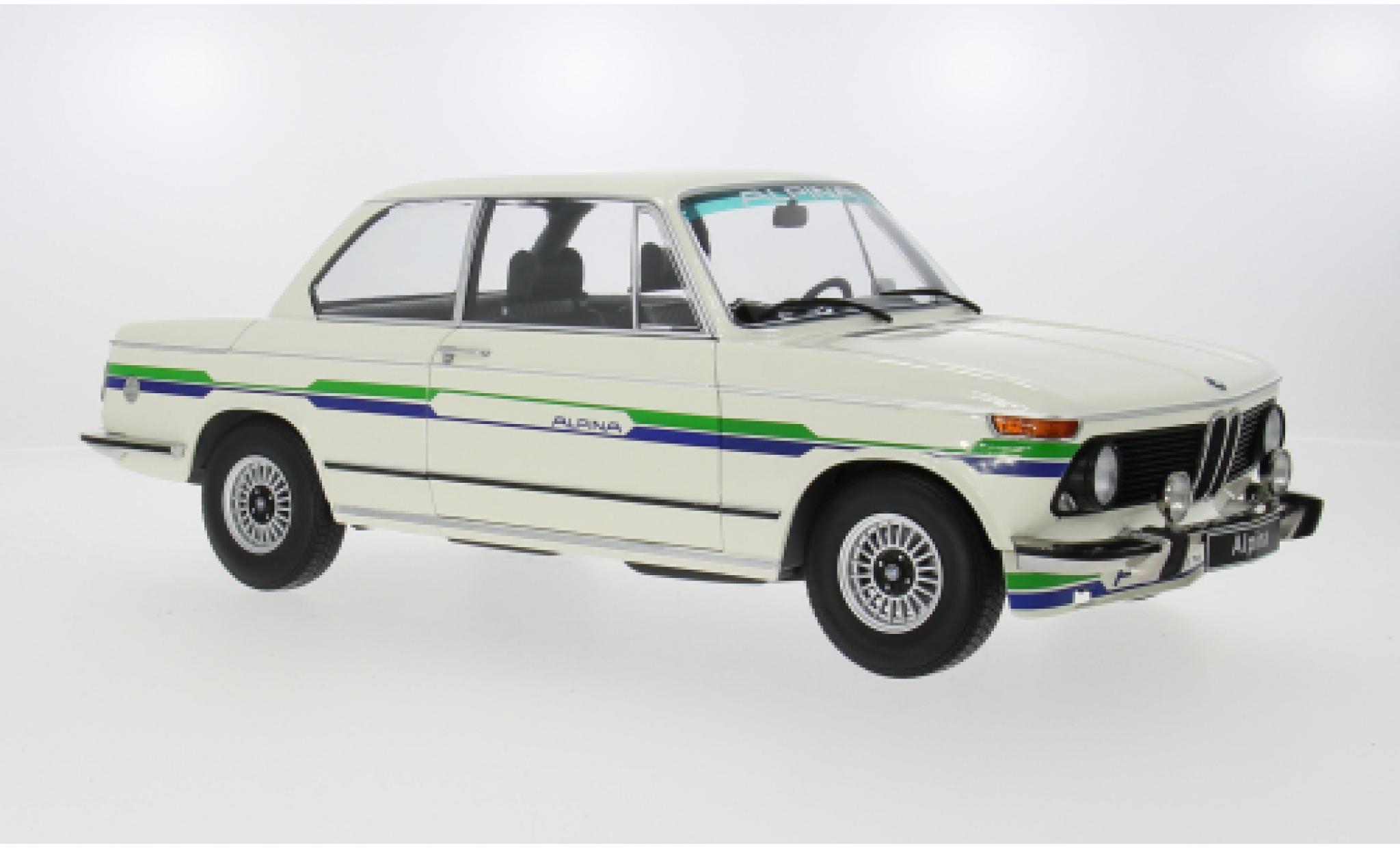 Bmw 2002 1/12 KK Scale Alpina wit 1974 1:12 modelauto