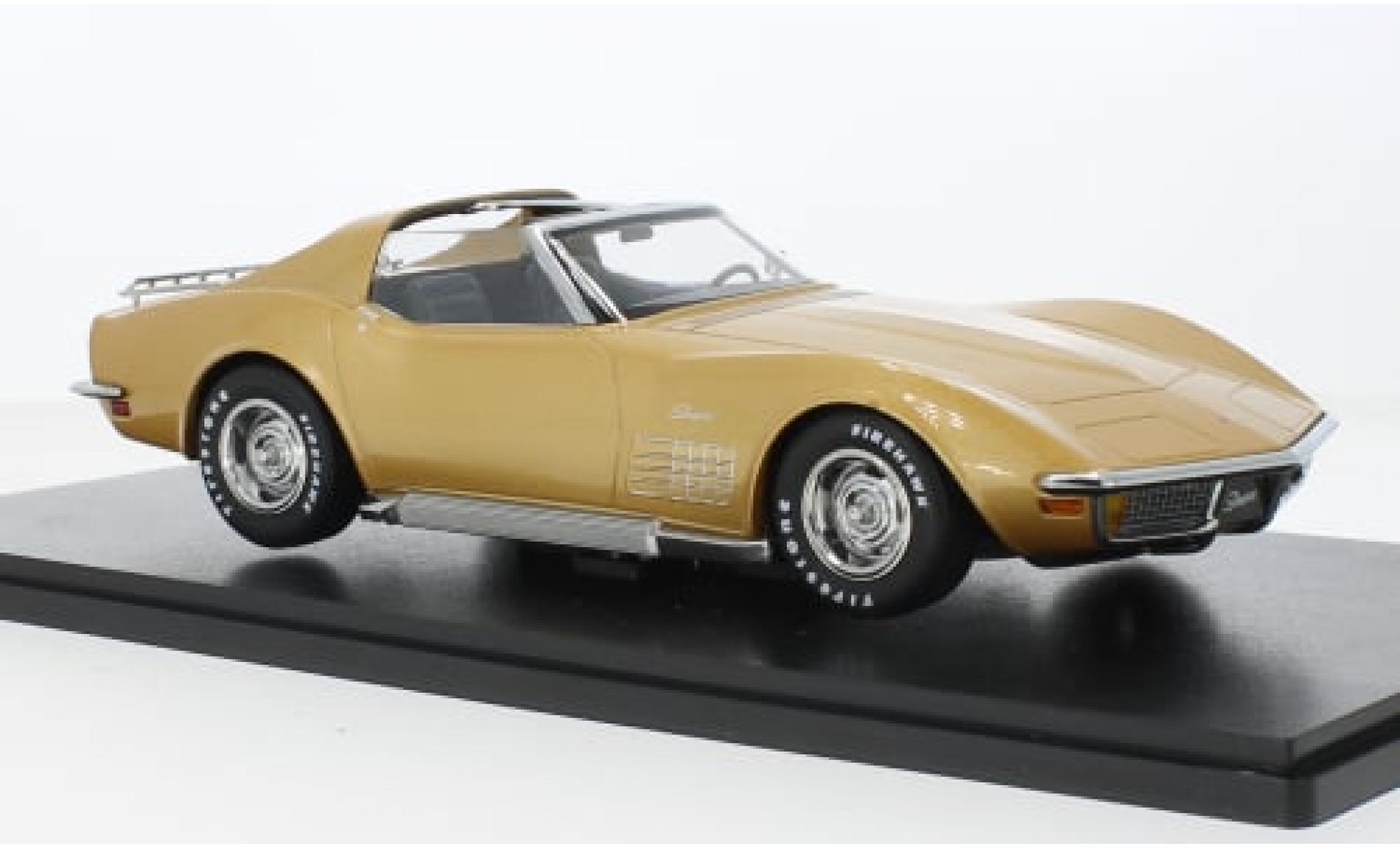 Chevrolet Corvette 1/18 KK Scale (C3) metallic beige 1972 1:18 modelauto