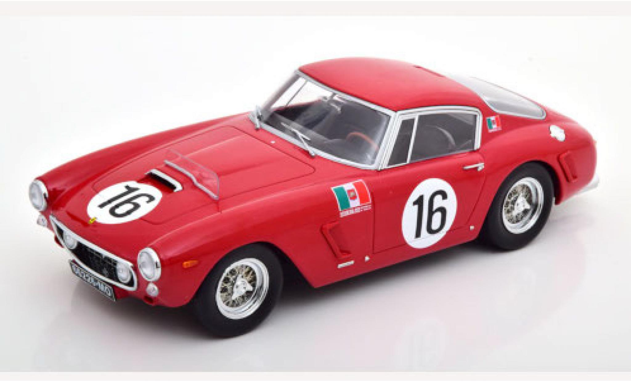 Ferrari 250 1/18 KK Scale GT SWB Competizione rood/Dekor No.16 24h Le Mans 1961 M.Trintignant/C.M.Abate modelauto