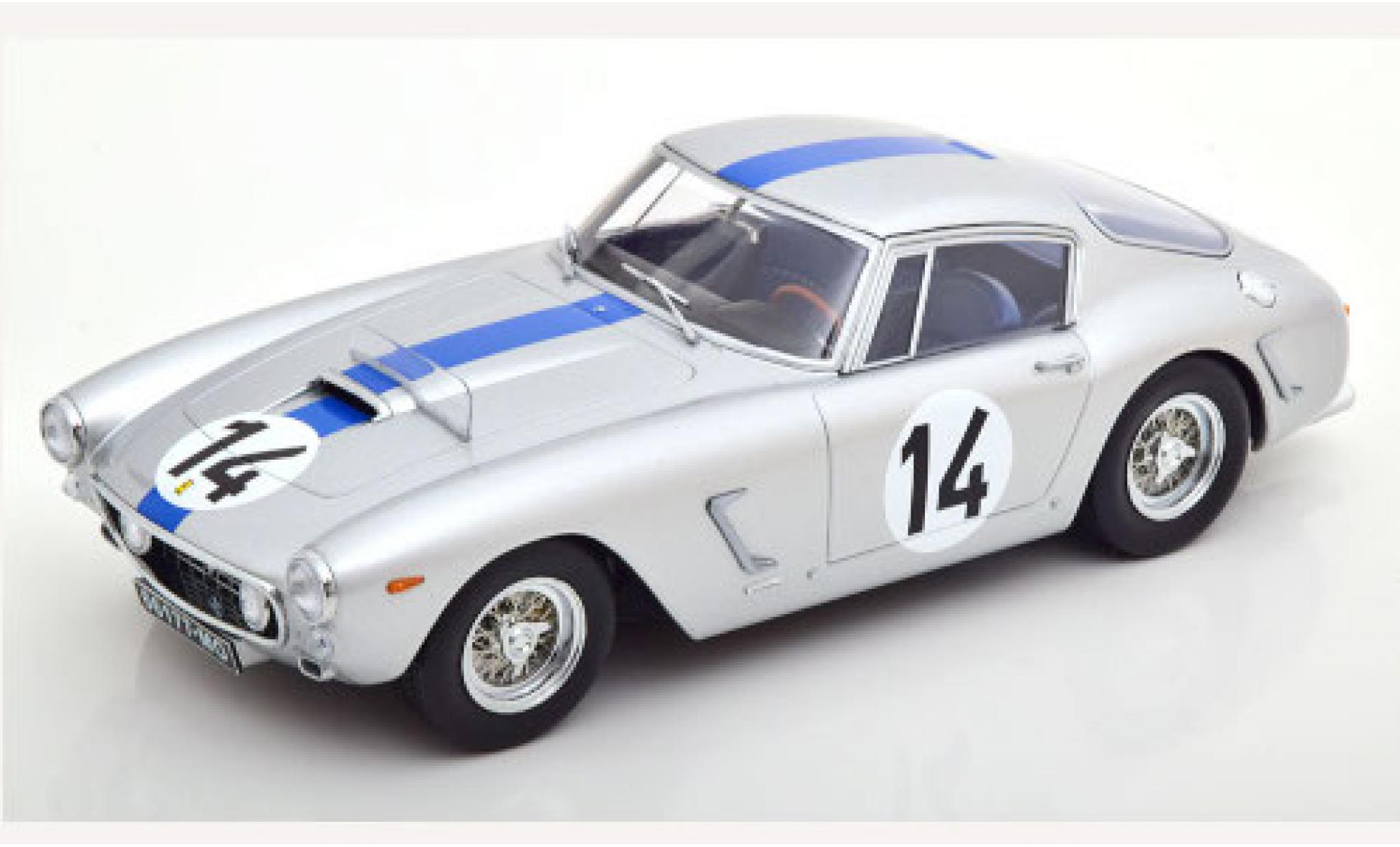 Ferrari 250 1/18 KK Scale GT SWB Competizione grijs/Dekor No.14 24h Le Mans 1961 P.Noblet/J.Guichet modelauto