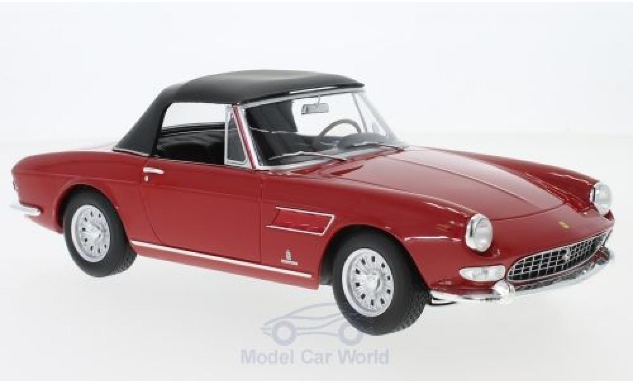Ferrari 275 1/18 KK Scale GTS Pininfarina Spyder rood 1964 Softtop liegt ein modelauto