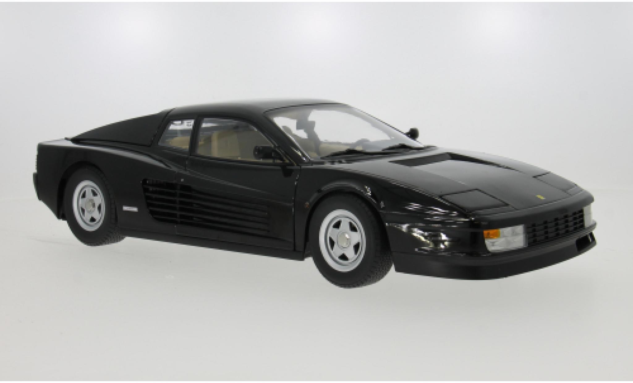 Ferrari Testarossa 1/12 KK Scale zwart 1986 1:12 modelauto