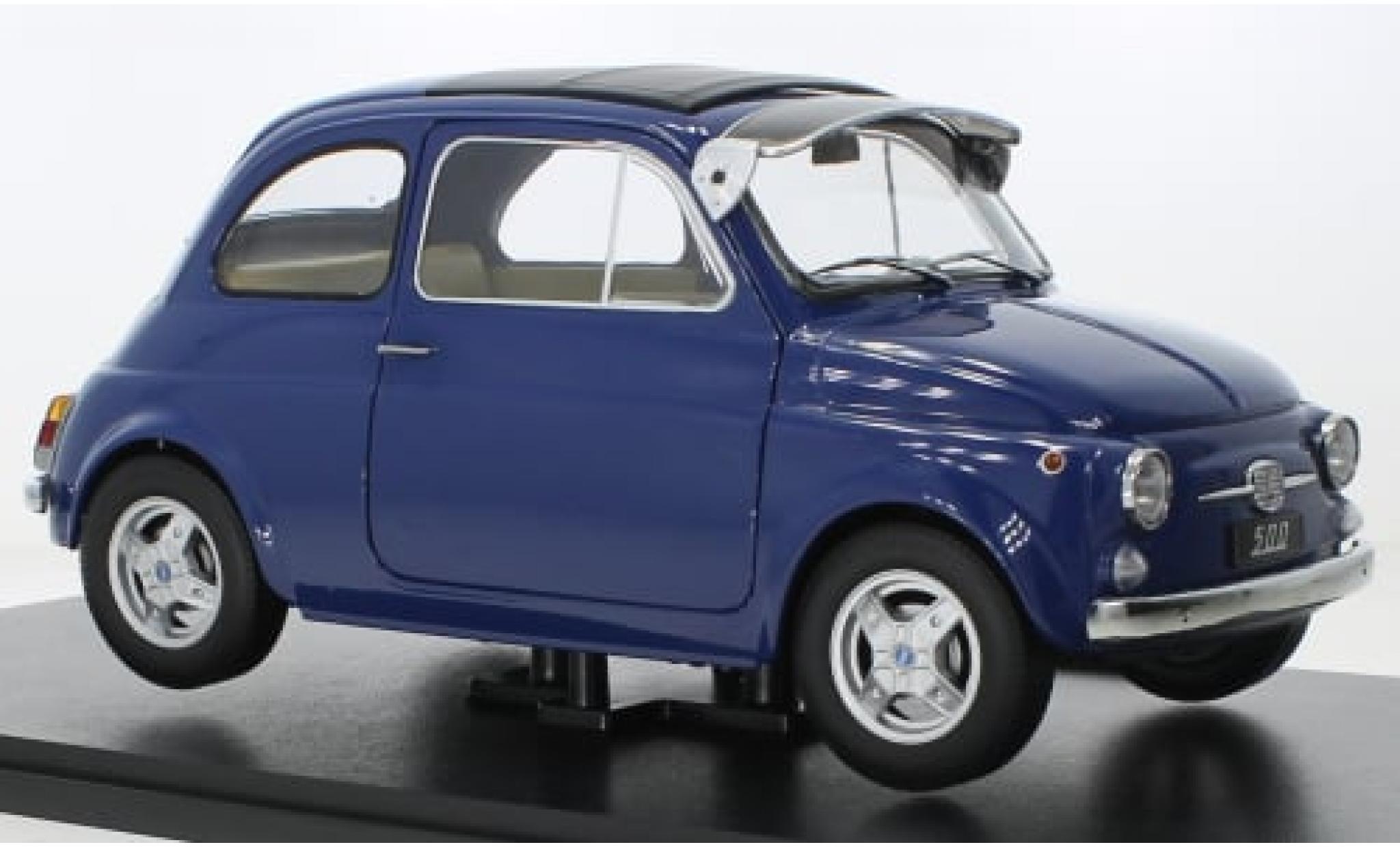 Fiat 500 1/12 KK Scale F Custom blauw 1968 1:12 modelauto