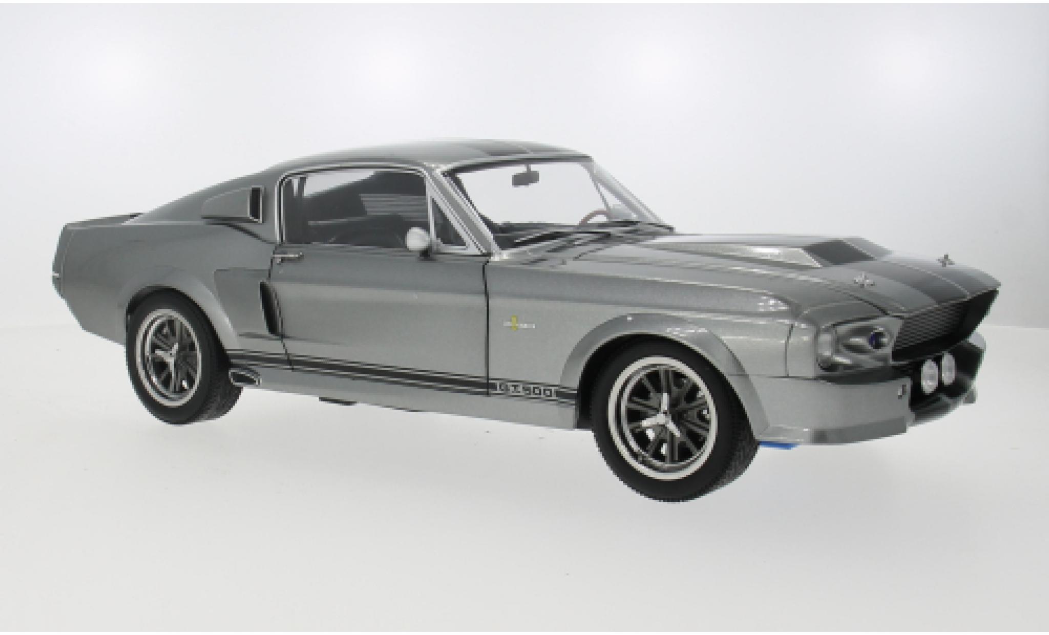 Shelby GT 1/12 KK Scale Ford Mustang 500 grijs/zwart 1967 1:12 modelauto