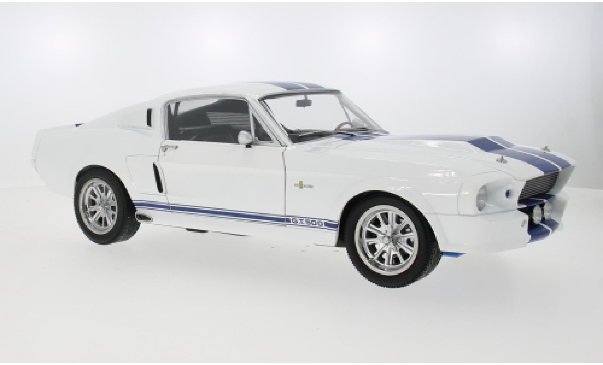 Shelby GT 1/12 KK Scale Ford Mustang 500 wit/blauw 1967 1:12 modelauto