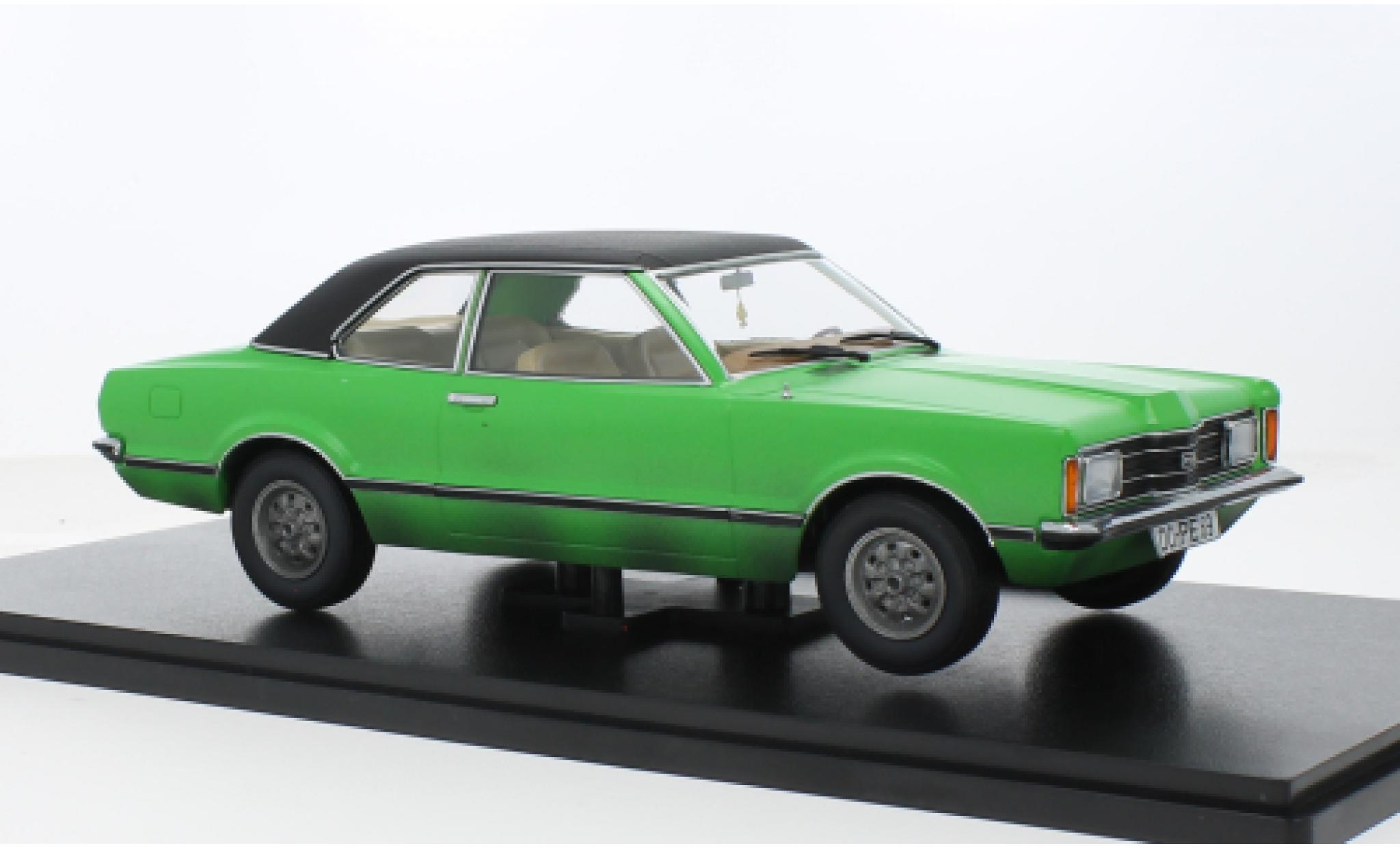 Ford Taunus 1/18 KK Scale GXL (TC1) groen/zwart 1971 1:18 modelauto