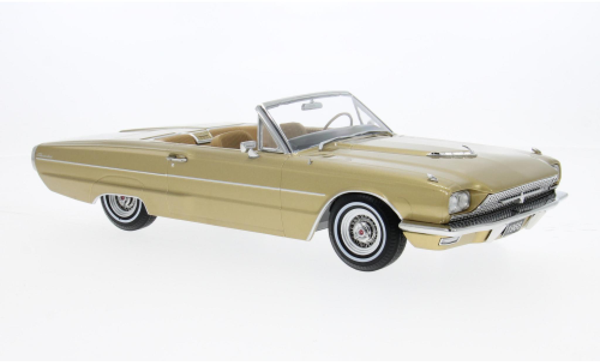 Ford Thunderbird 1/18 KK Scale Cabriolet gold 1966 1:18 modelauto